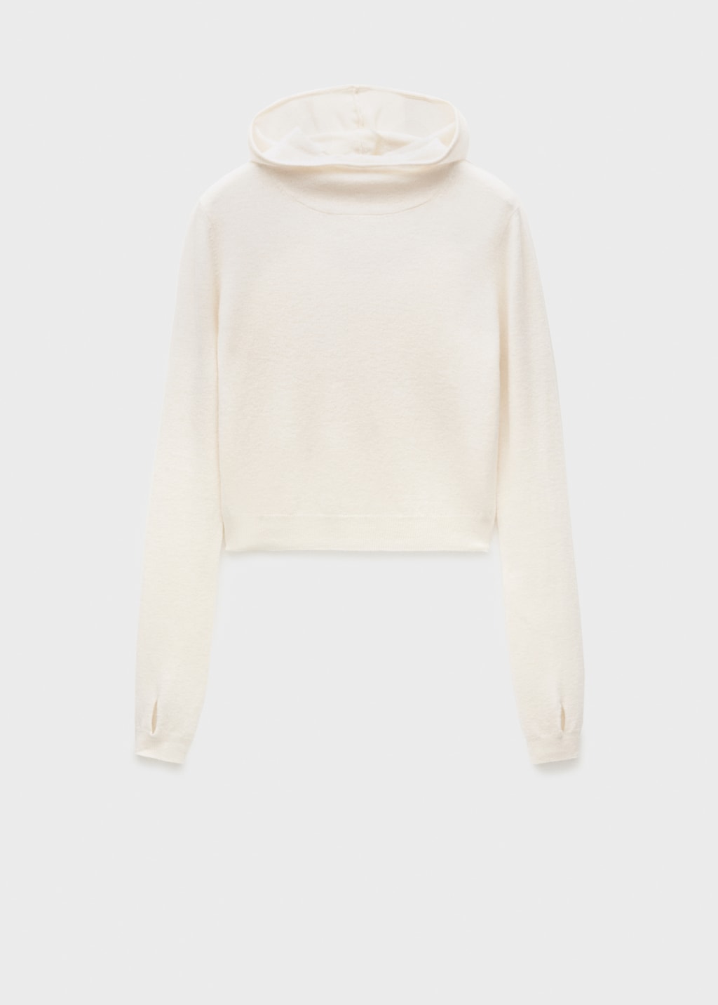 100% wool hooded sweater - Women | MANGO Japan