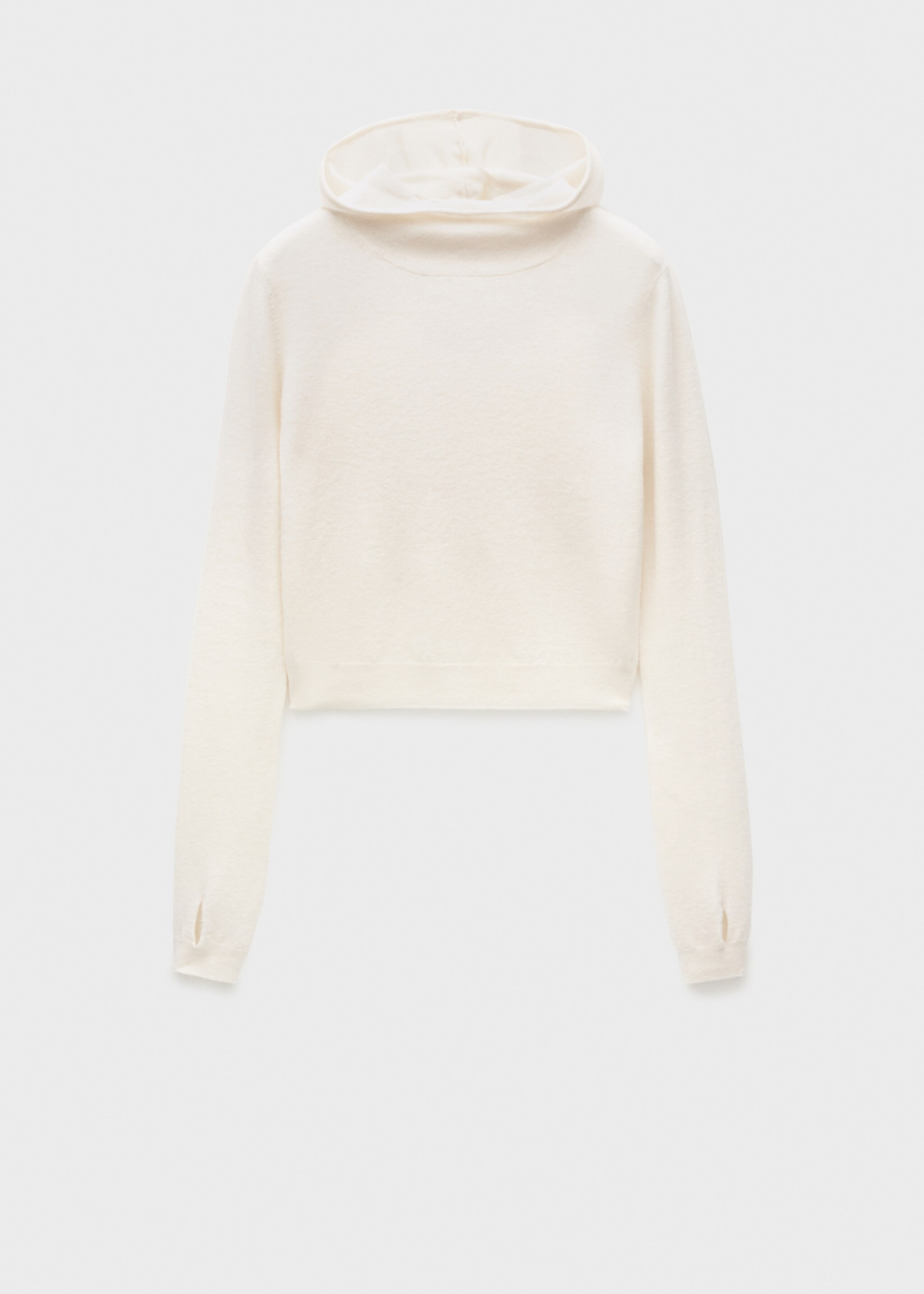 100% wool hooded jumper - منتج دون نموذج