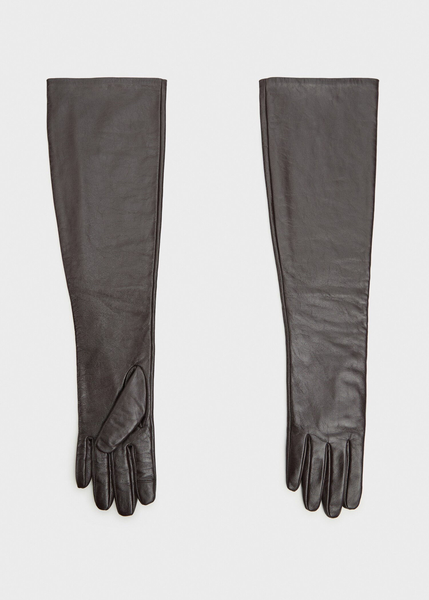 Lange leren handschoenen - Artikel zonder model