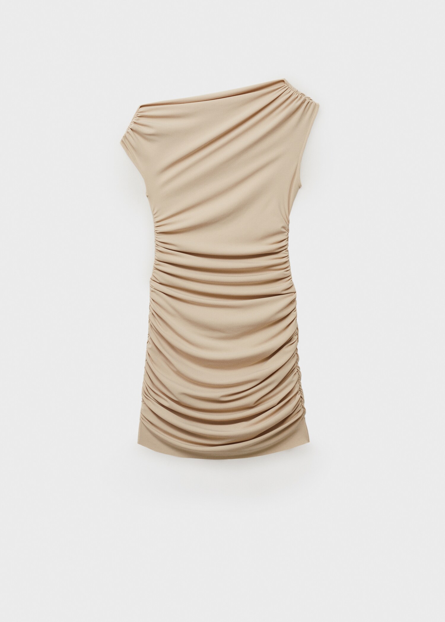 Robe asymétrique froncée - Article sans modèle