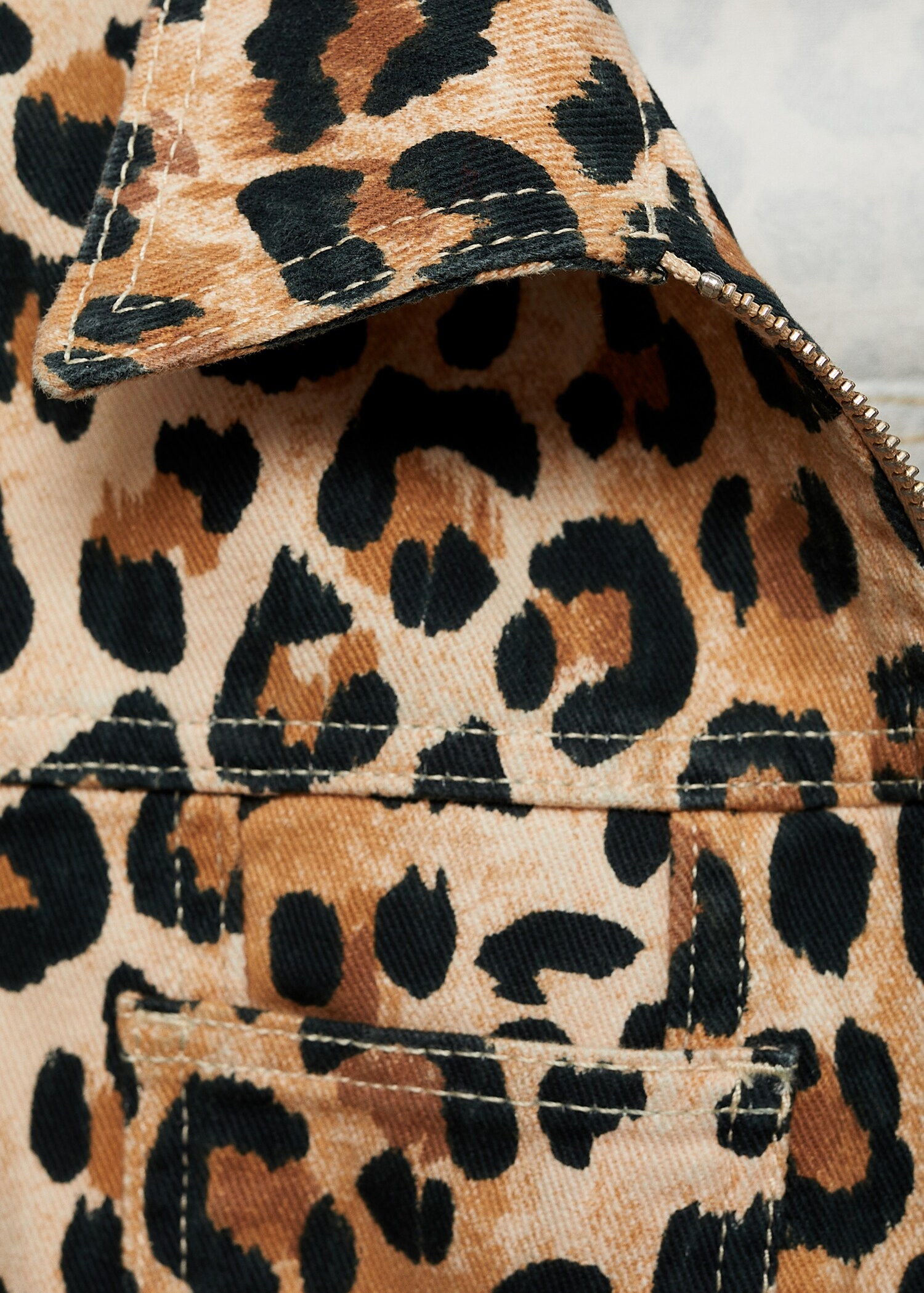 Cazadora leopardo cremallera doble - Detalle del artículo 0