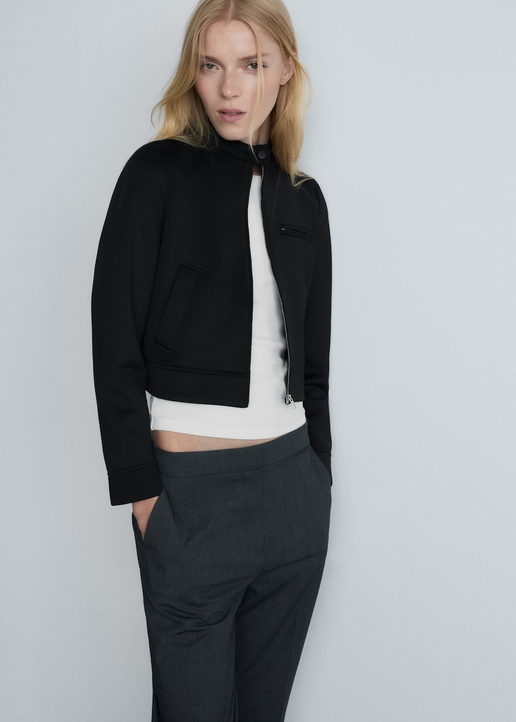 Cropped womens jacket new arrivals