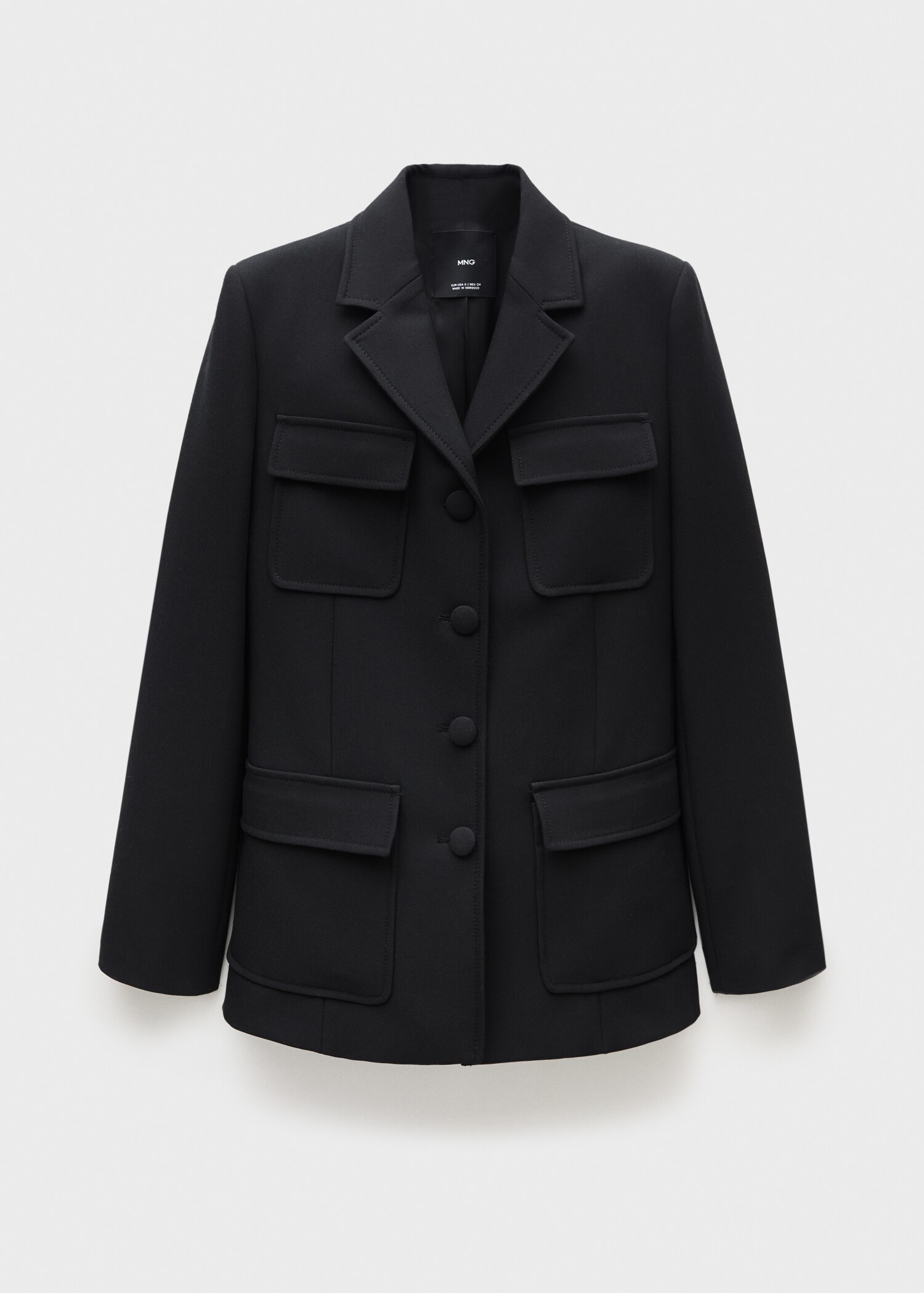 Chaqueta cinturón bolsillos - Artículo sin modelo