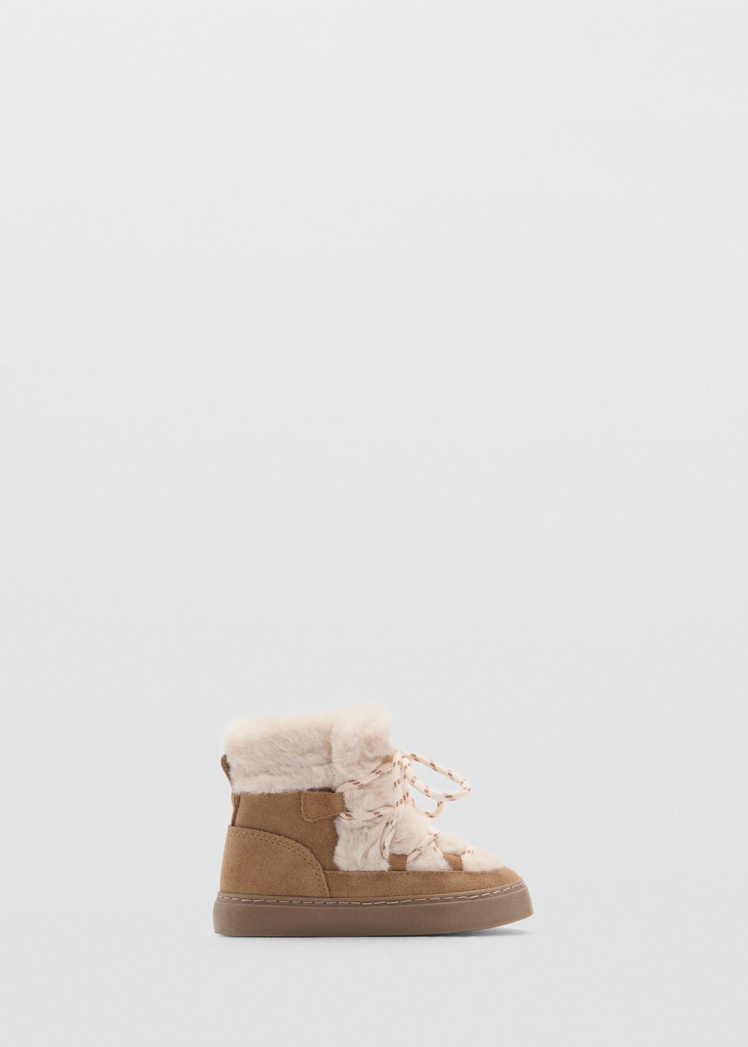 Bottines en cuir et imitation fourrure - Article sans modèle