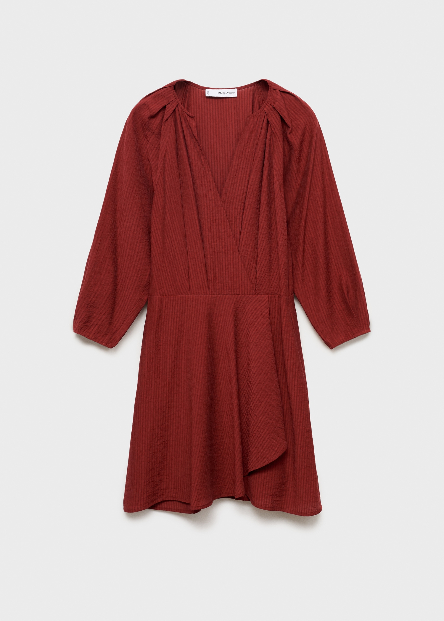 Textured short dress - Article without model