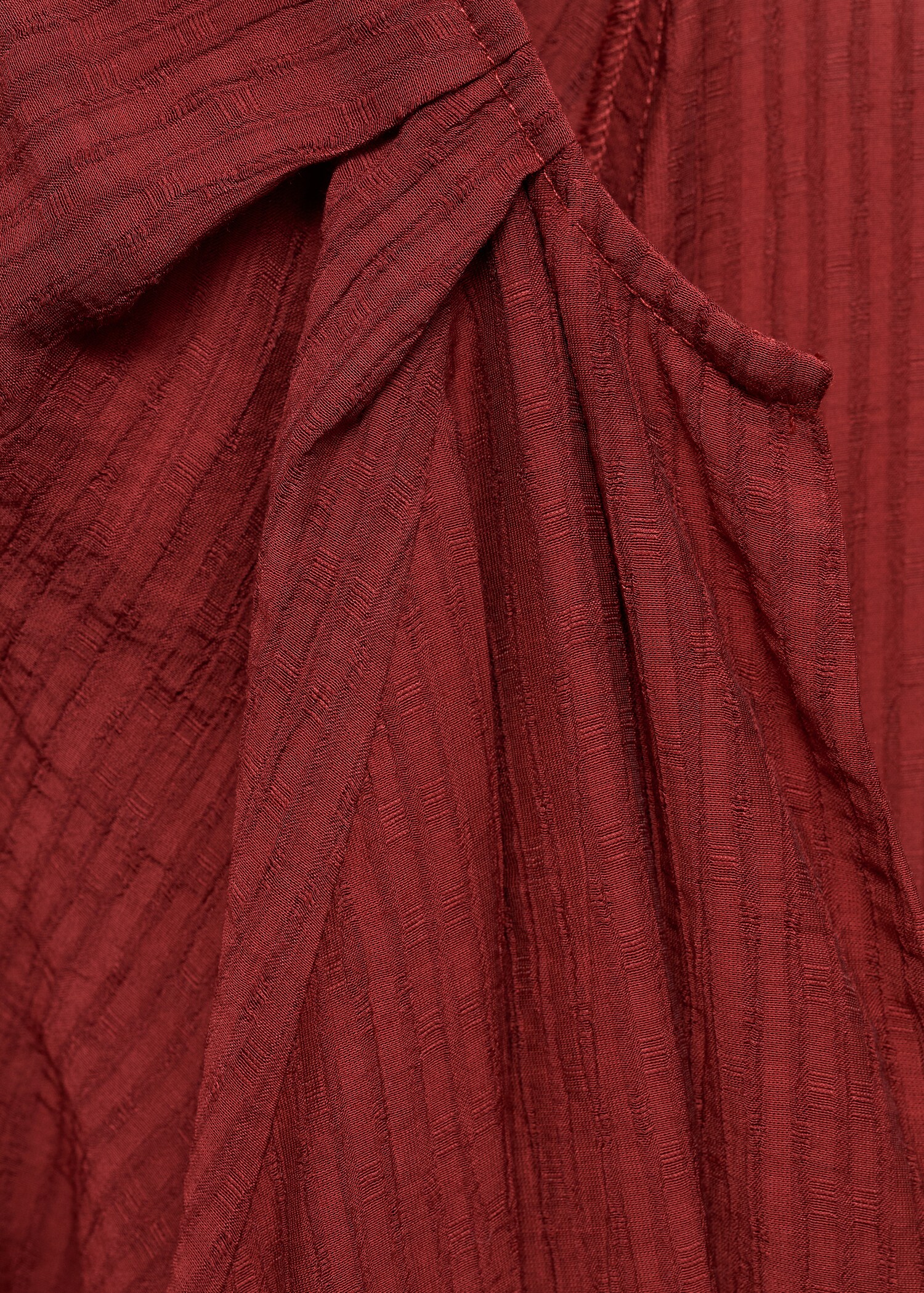 Textured short dress - Details of the article 8