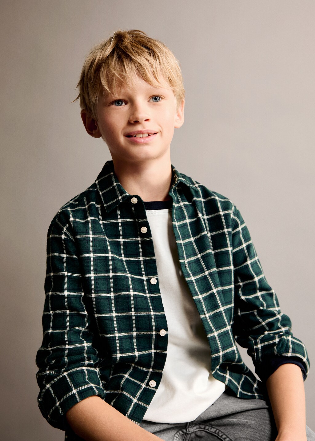 Chemise a carreaux en coton