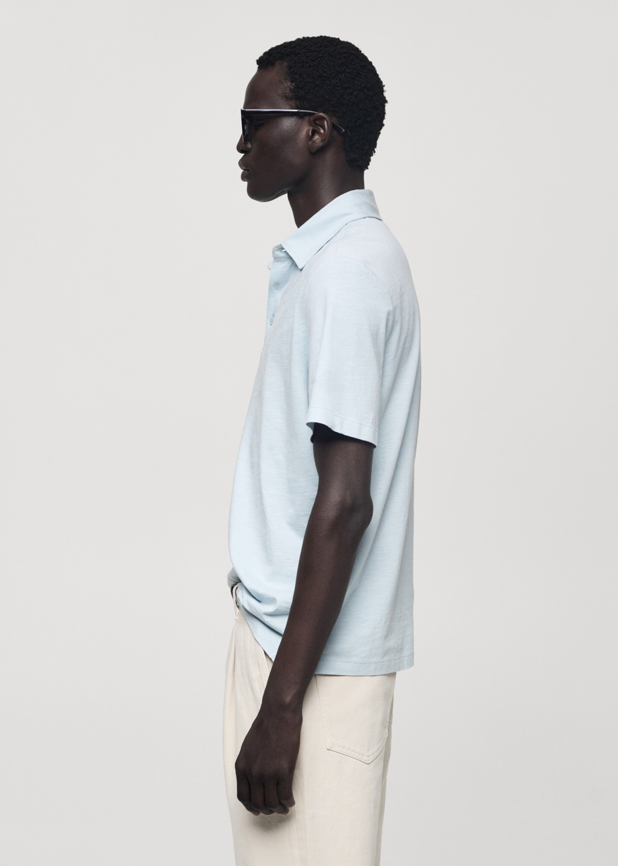 100% cotton regular-fit polo shirt - Details of the article 2