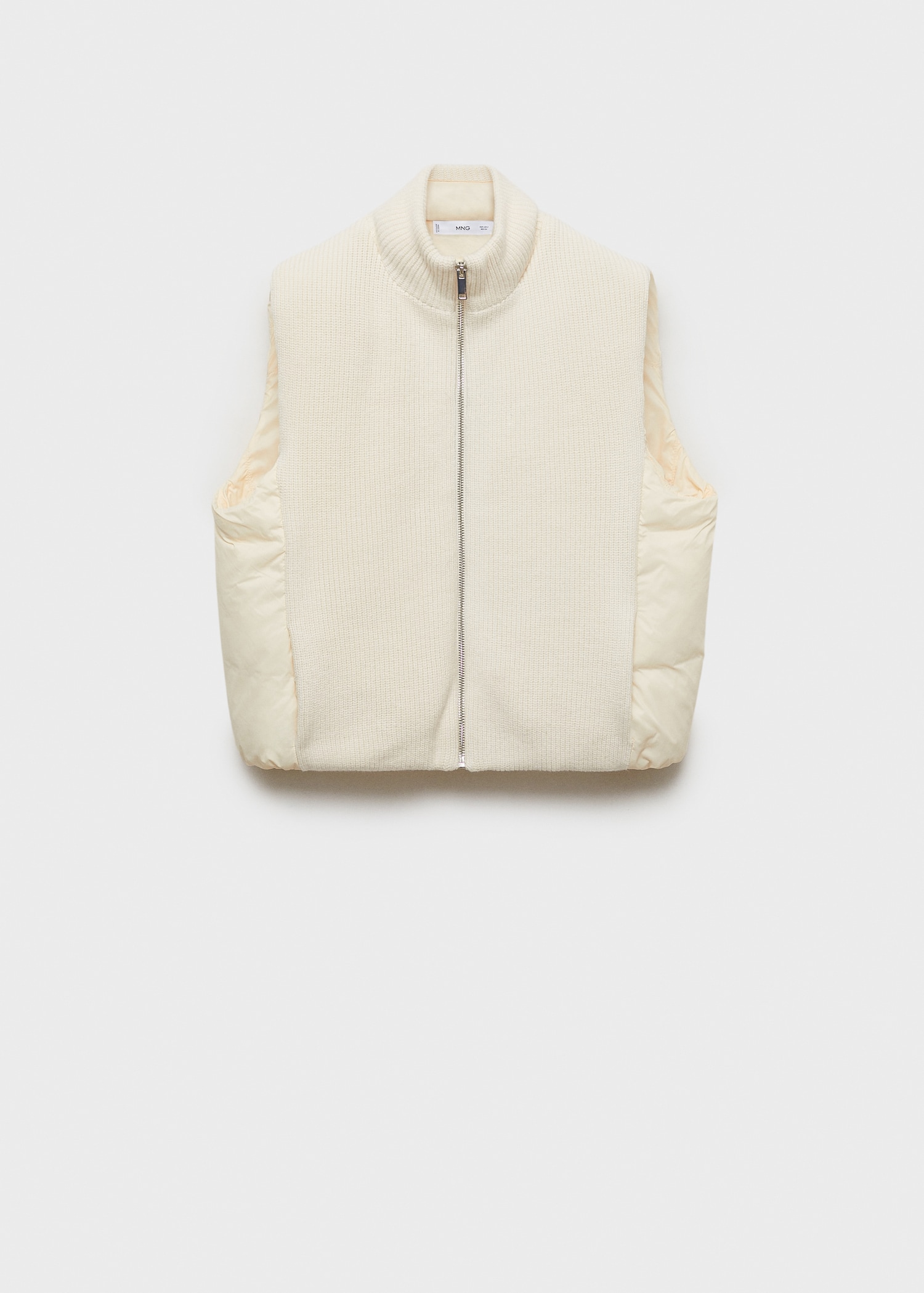 Contrasting knit gilet - Article without model