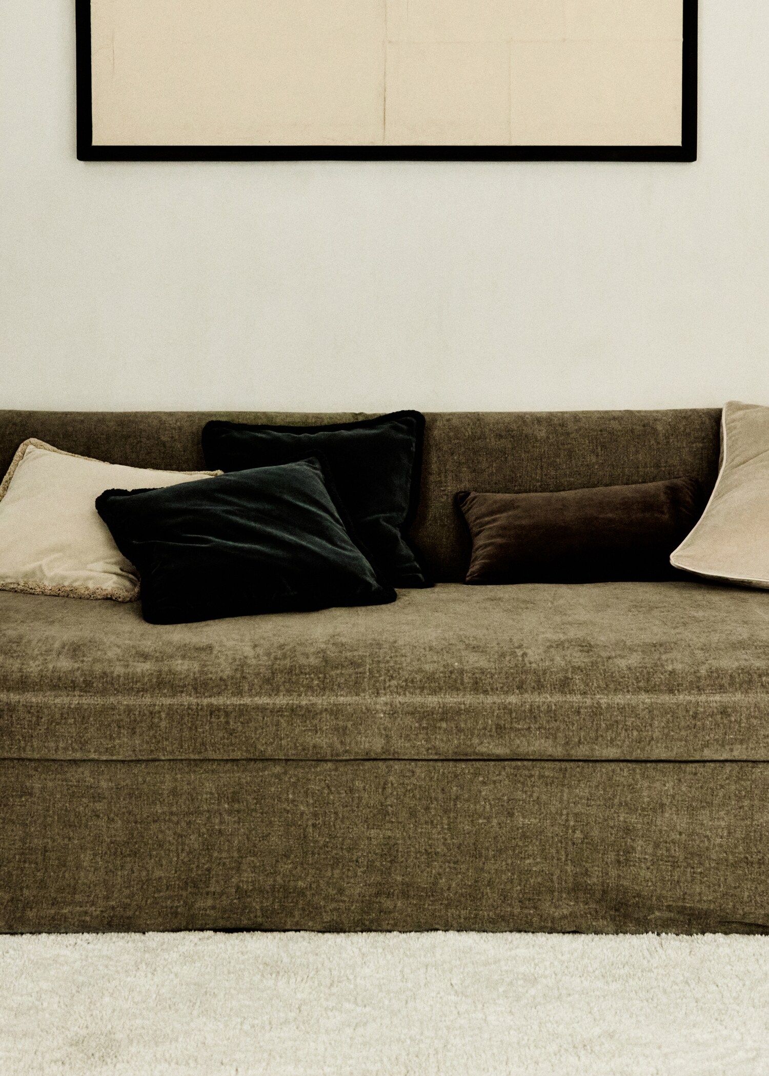 Püsküllü kadife yastık kılıfı 45x45cm - Ürün detayı 6
