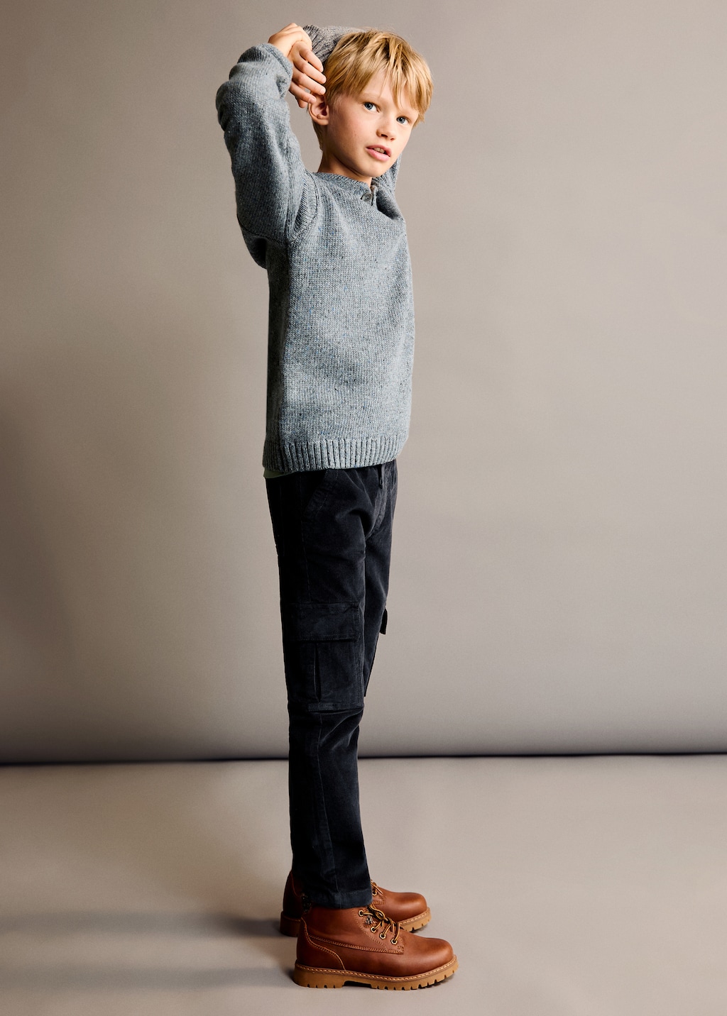 Corduroy cargo trousers | MANGO Niger