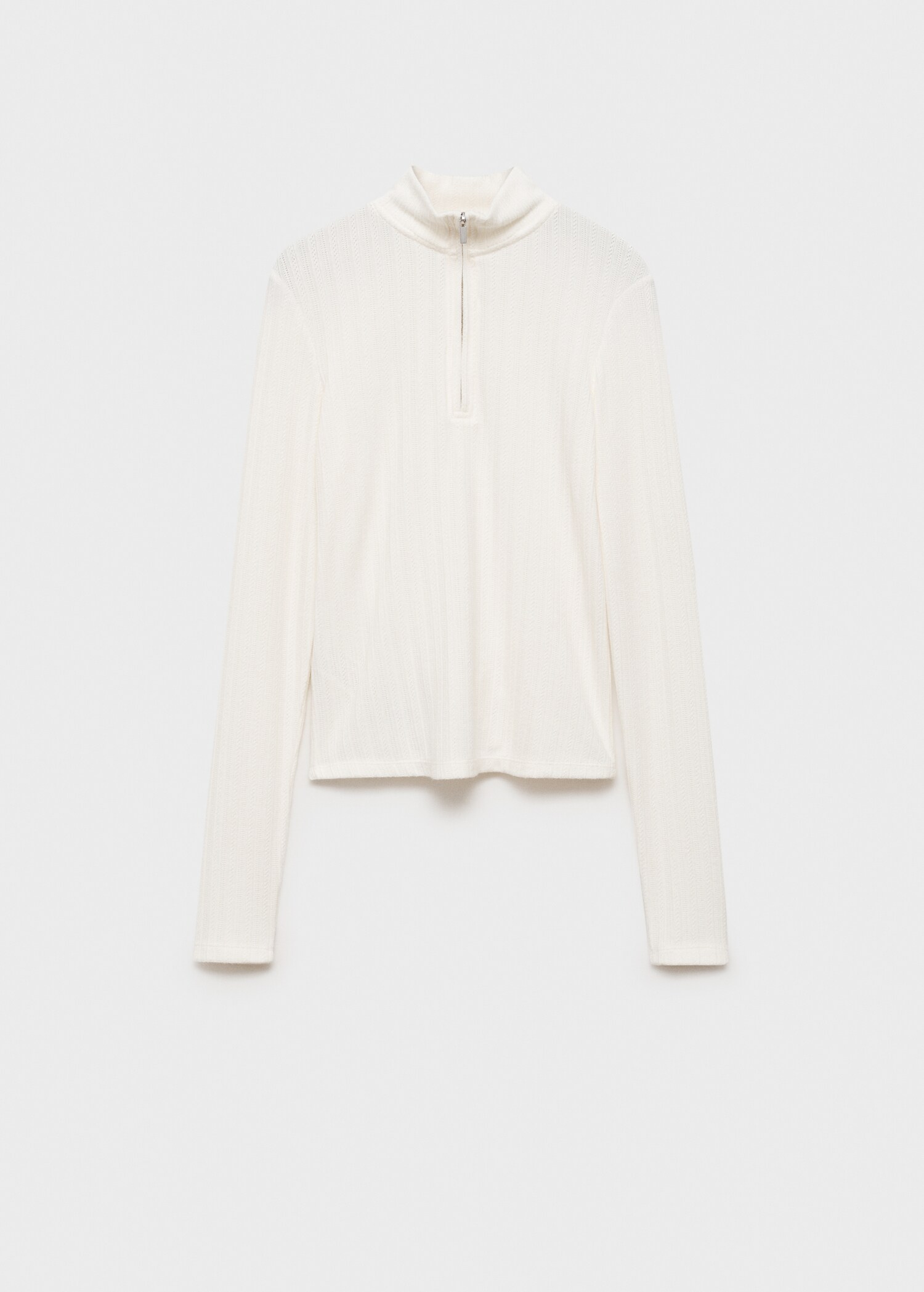 Zip knit sweater - Article without model