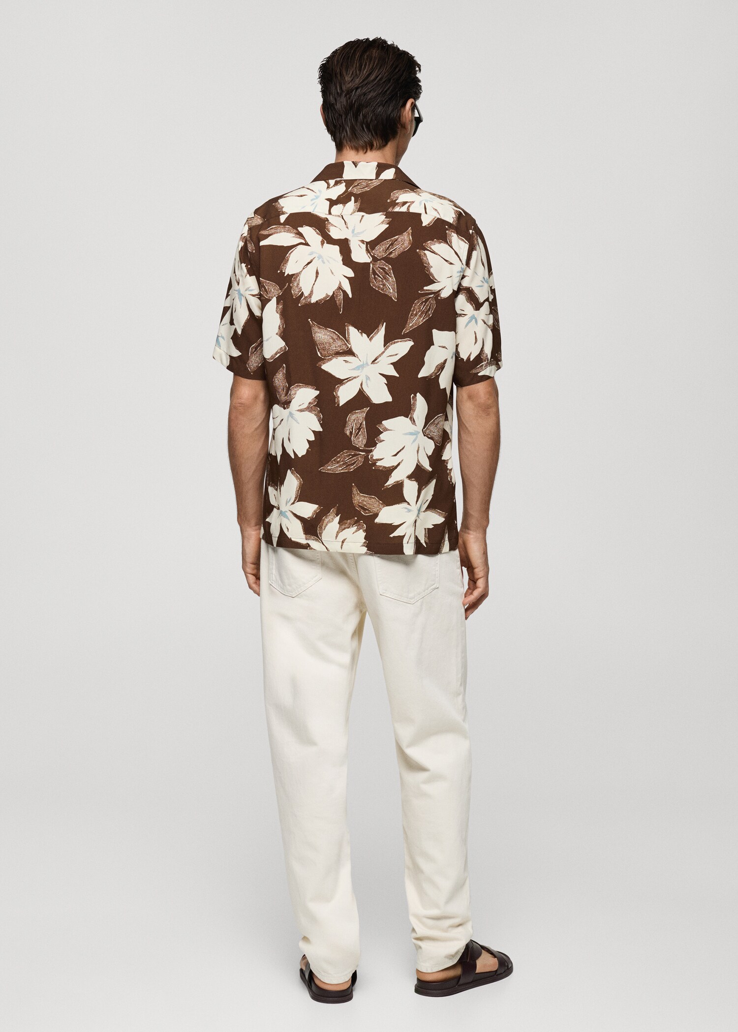Kemeja motif Hawaiian regular-fit - Versi terbalik dari barang