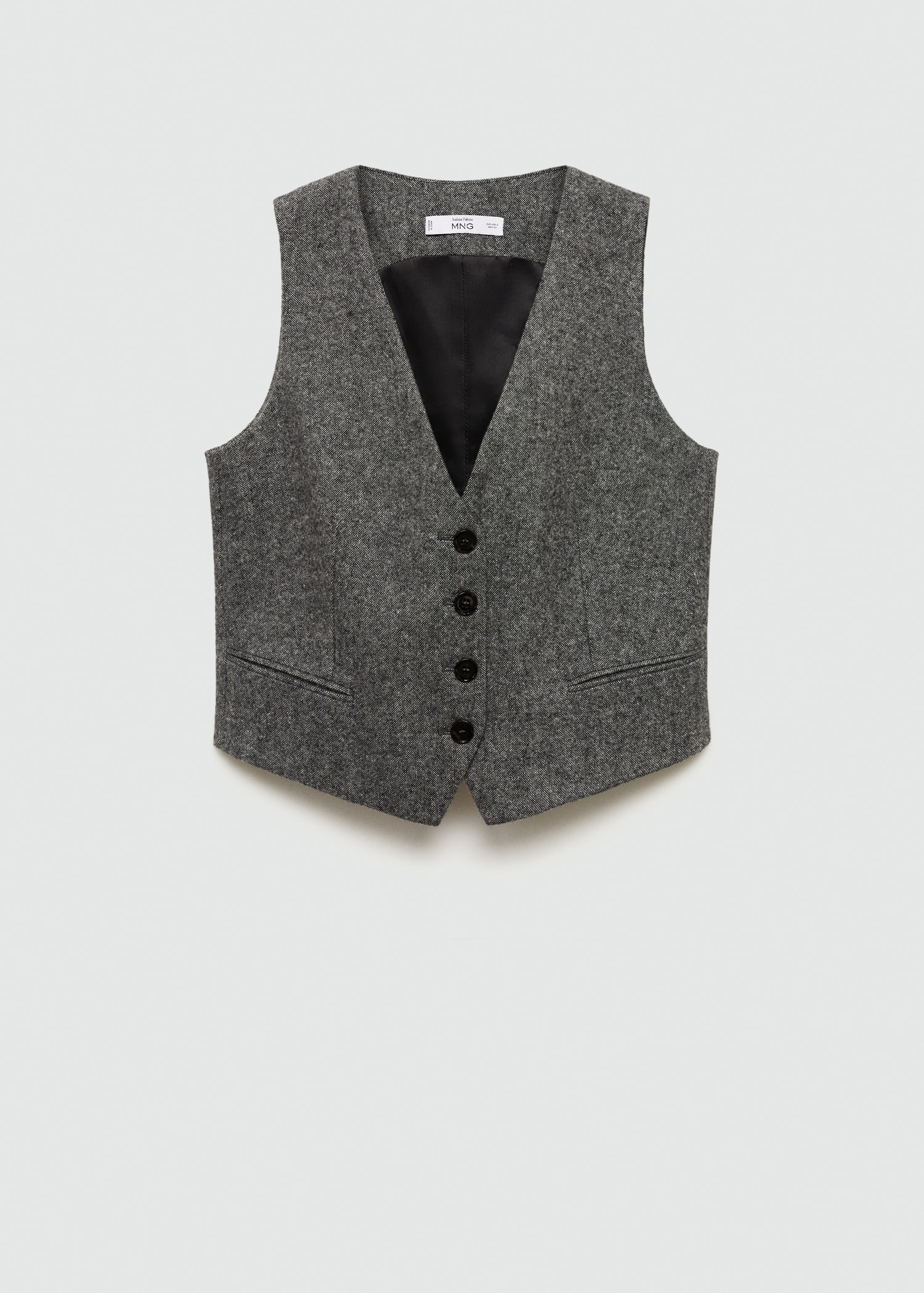 Marbled wool suit waistcoat - Article without model