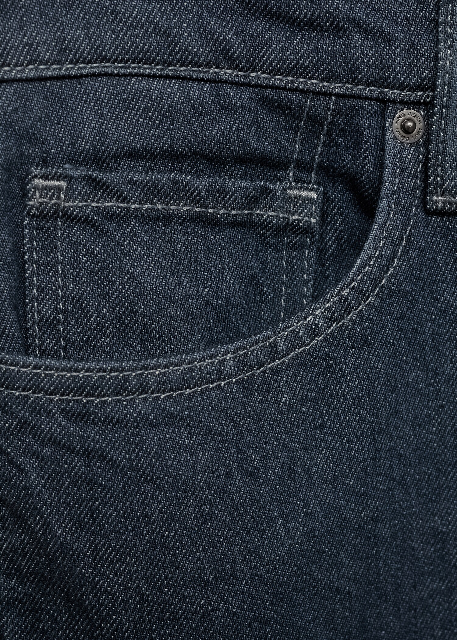 Donkere regular-fit jeans - Detail van het artikel 0