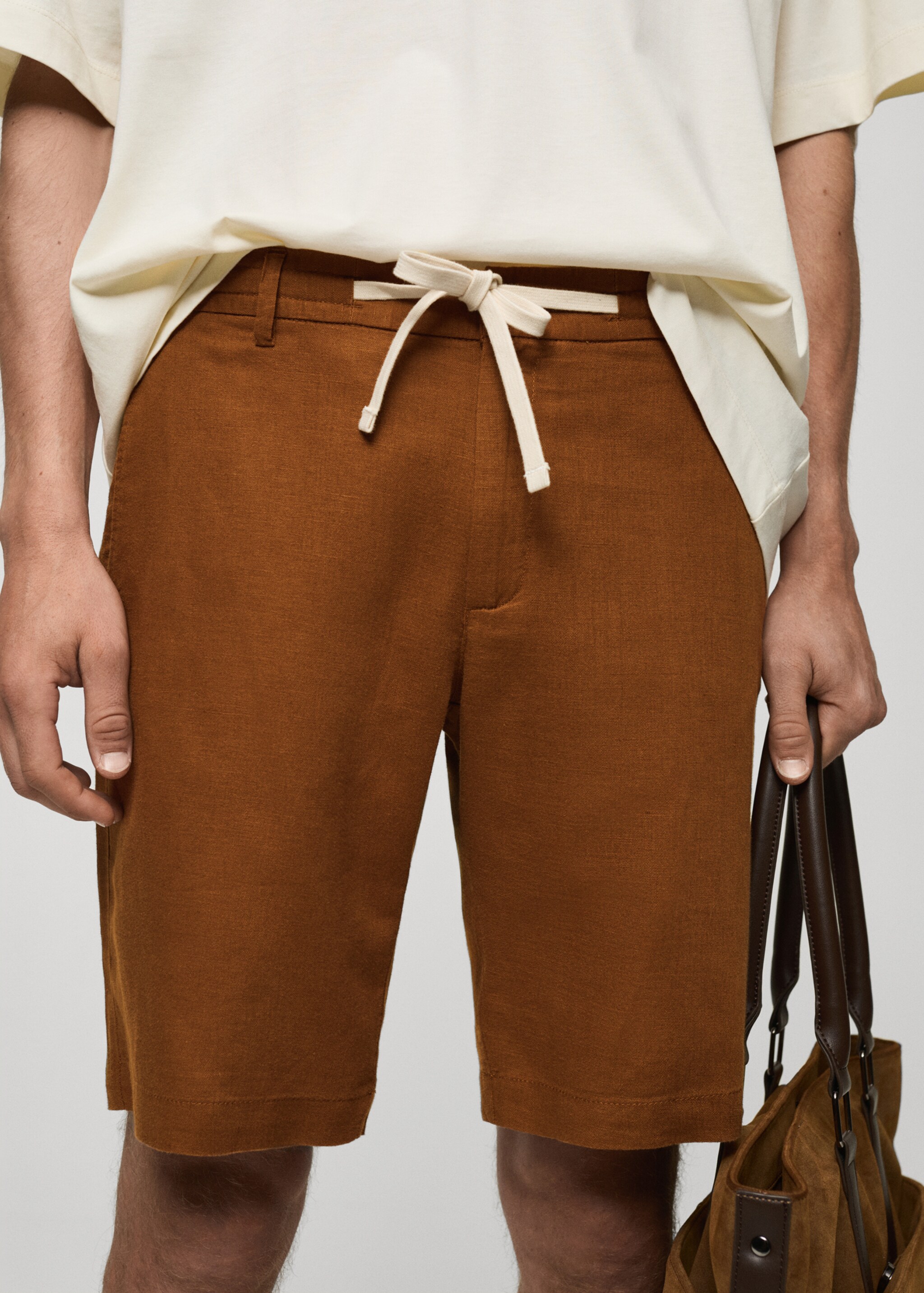 Bermudas 100% lino cordón - Detalle del artículo 1