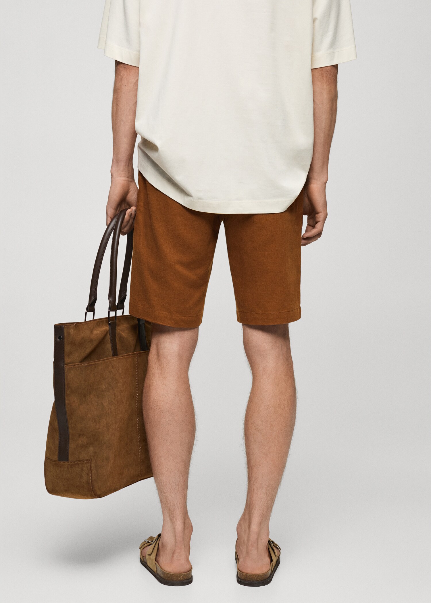 Bermudas 100% lino cordón - Reverso del artículo