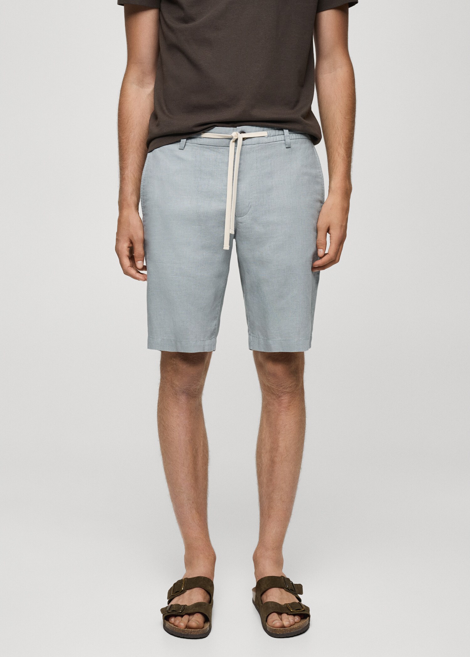 Bermudas 100% lino cordón - Plano medio