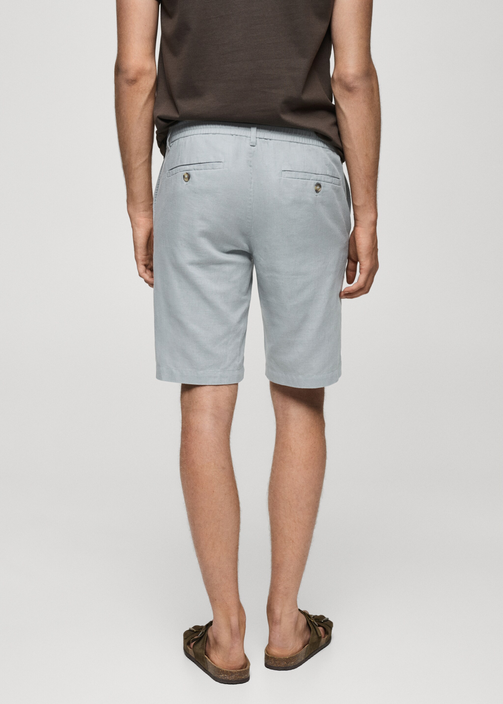Bermudas 100% lino cordón - Reverso del artículo