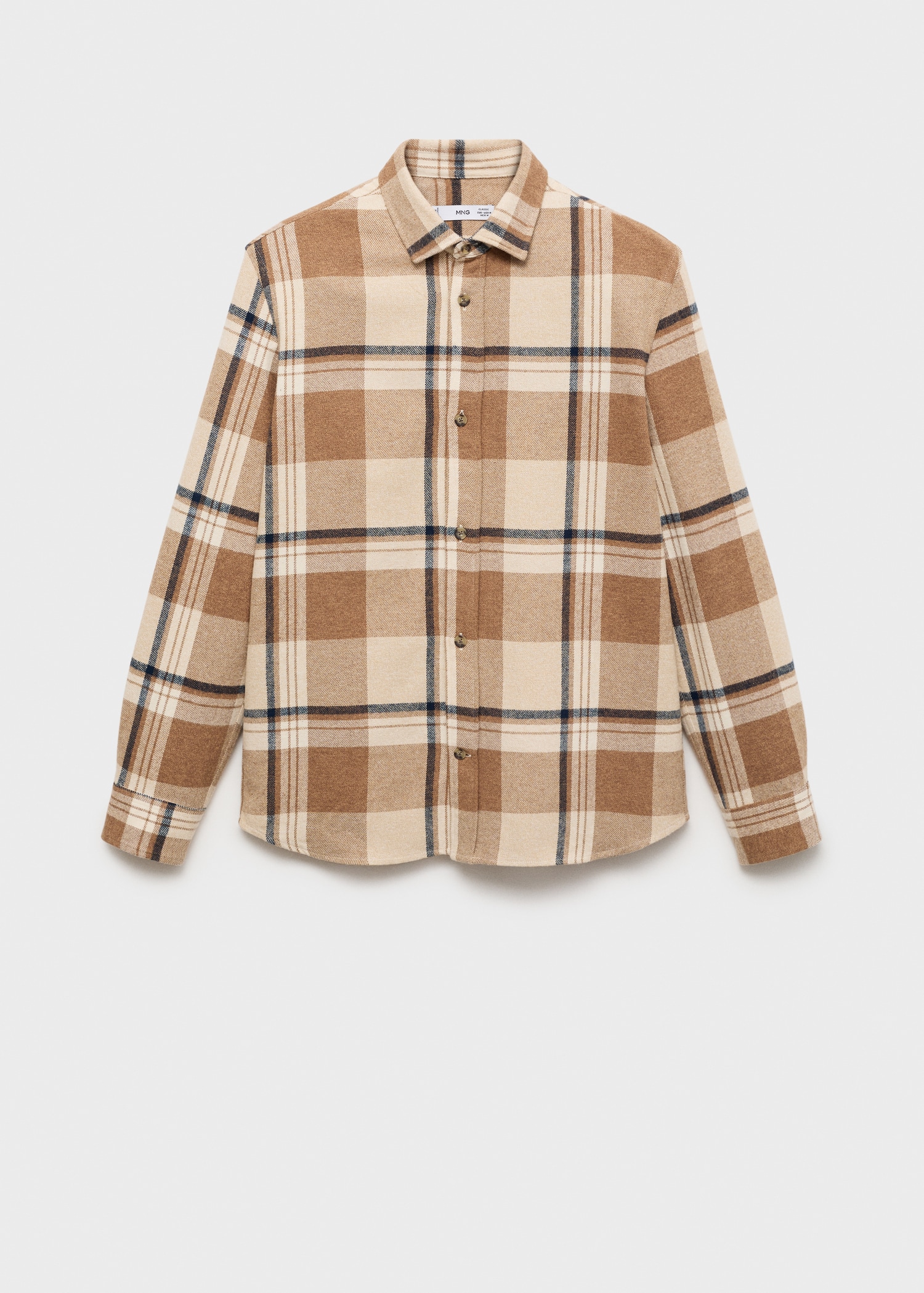 Sobrecamisa 100% algodón franela cuadros - Artículo sin modelo