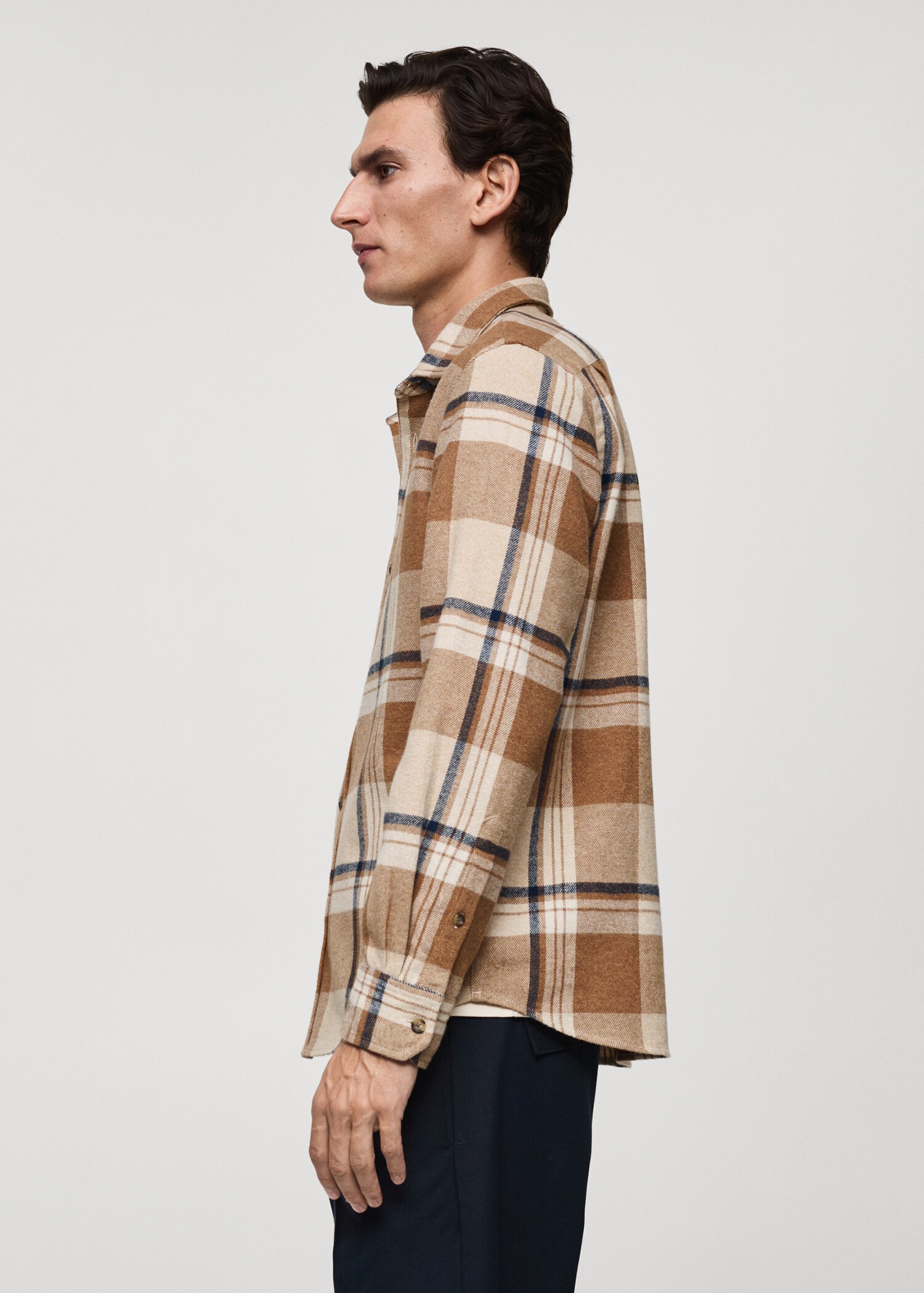 Sobrecamisa 100% algodón franela cuadros - Detalle del artículo 2