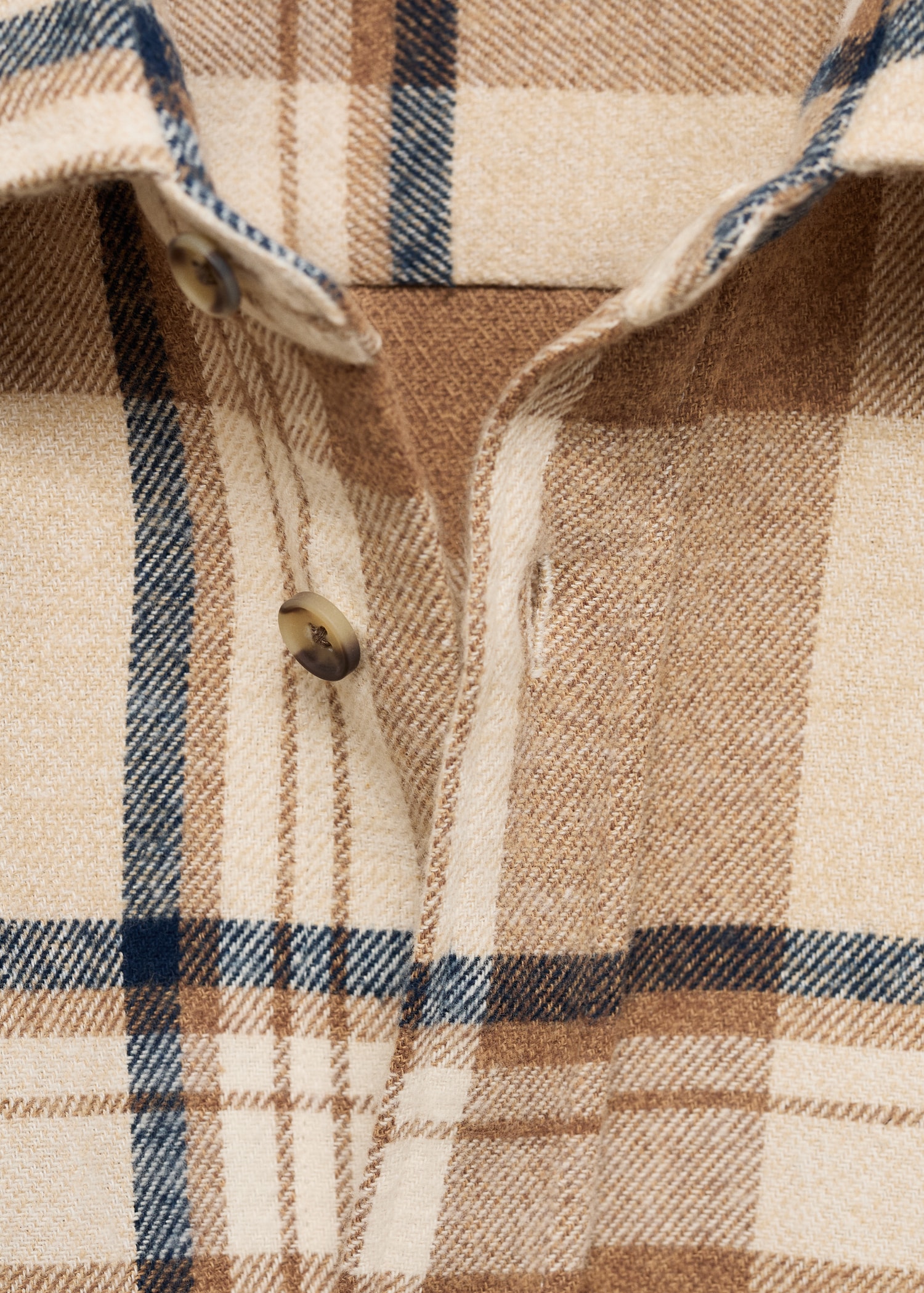 Sobrecamisa 100% algodón franela cuadros - Detalle del artículo 8