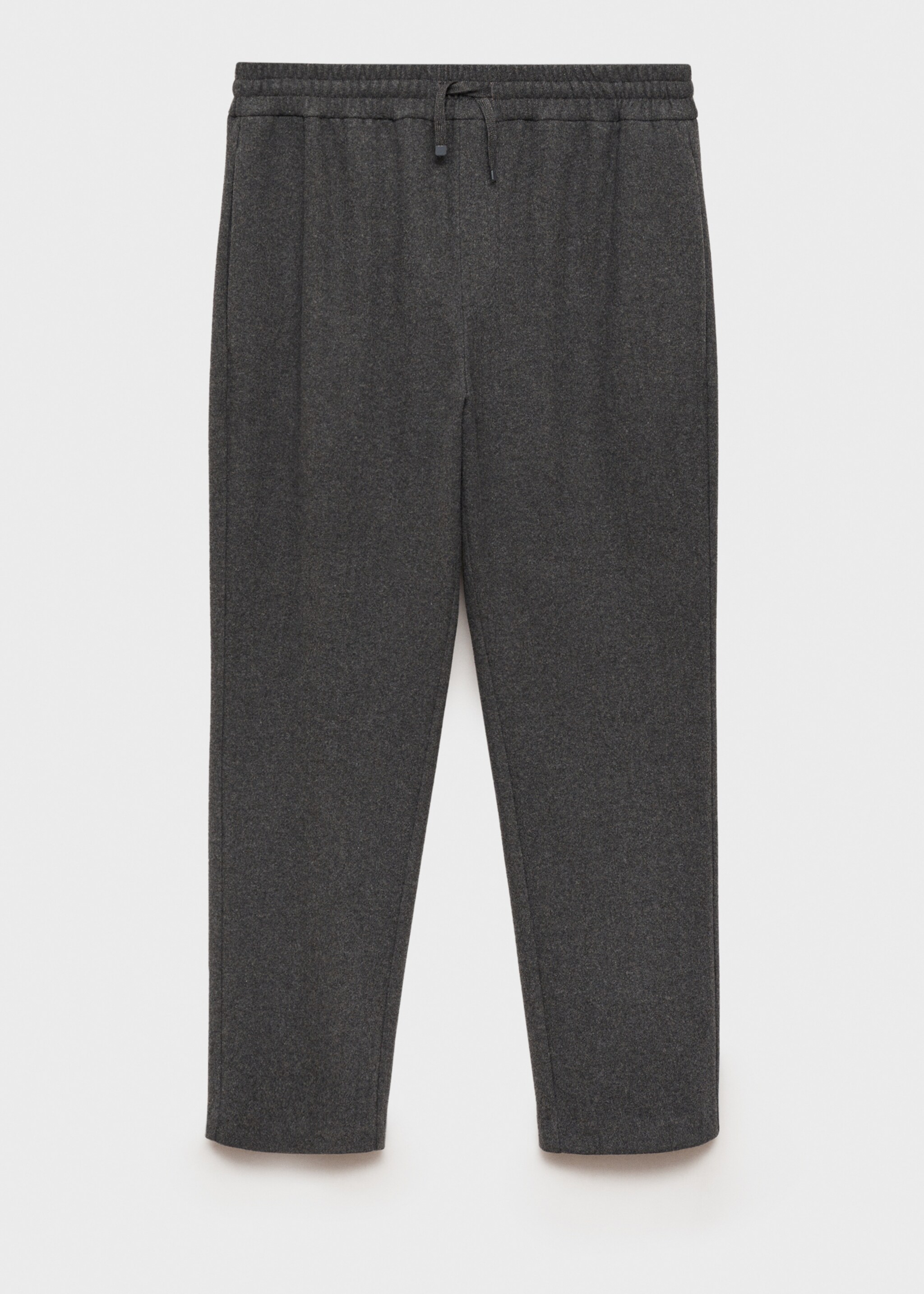 Flannel joggers with drawstring - Article without model