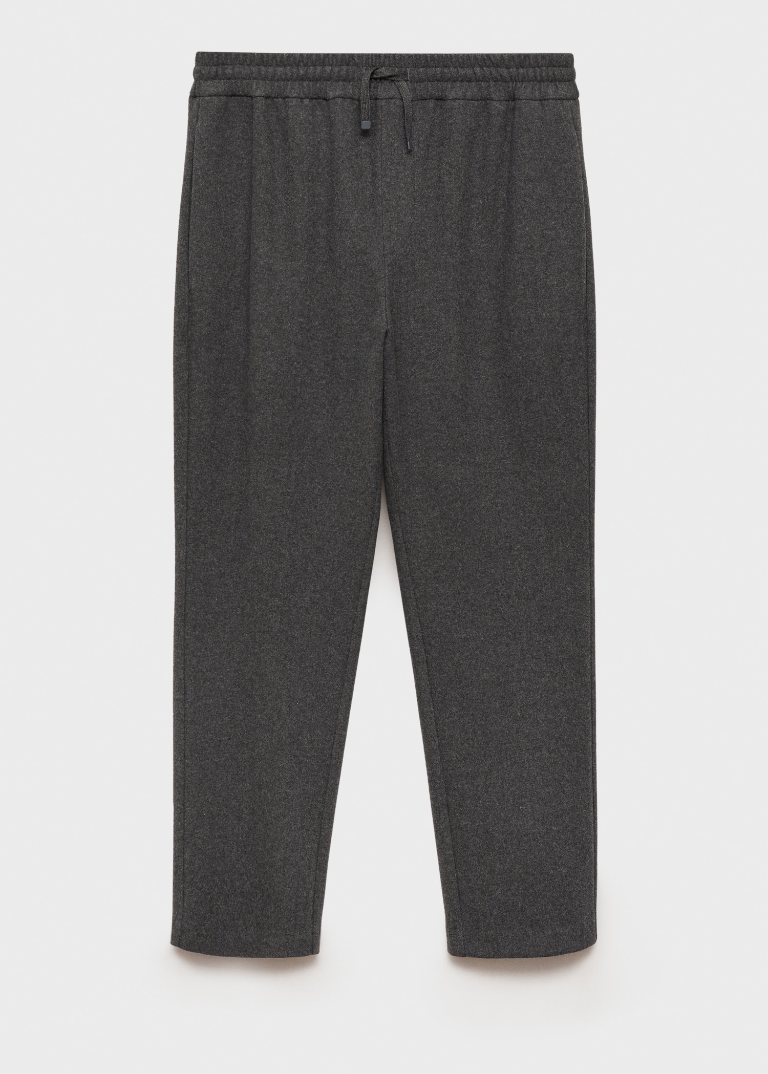 Flannel joggers with drawstring - Article without model