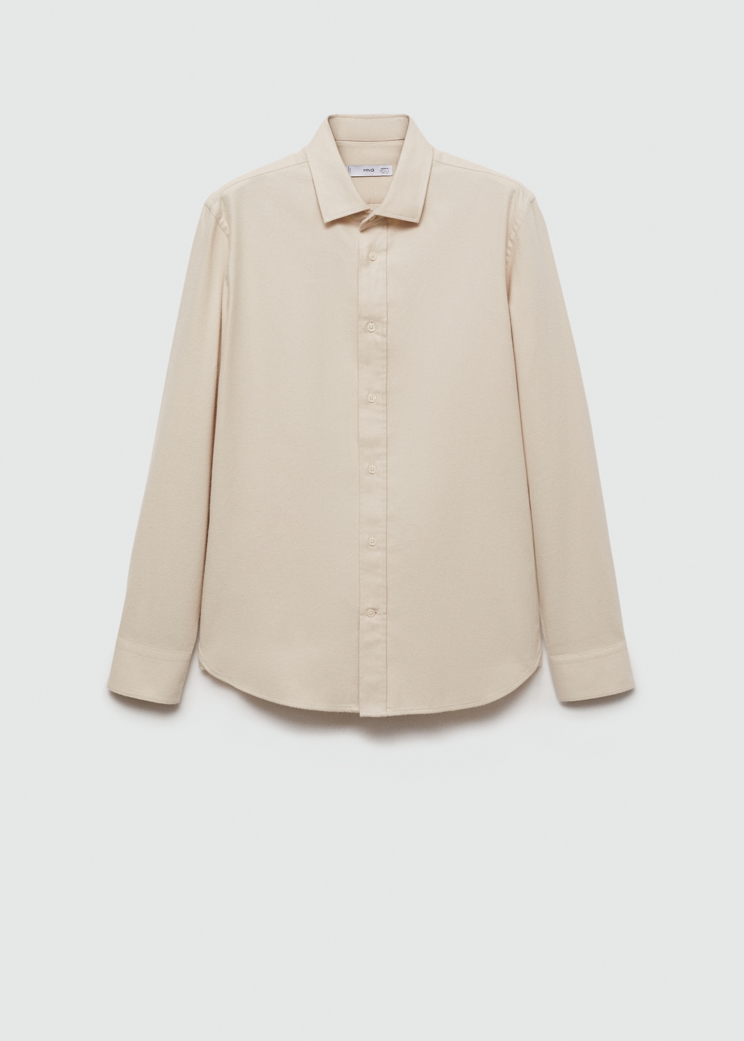 Regular-Fit-Hemd aus 100 % Baumwoll-Flanell - Artikel ohne Model