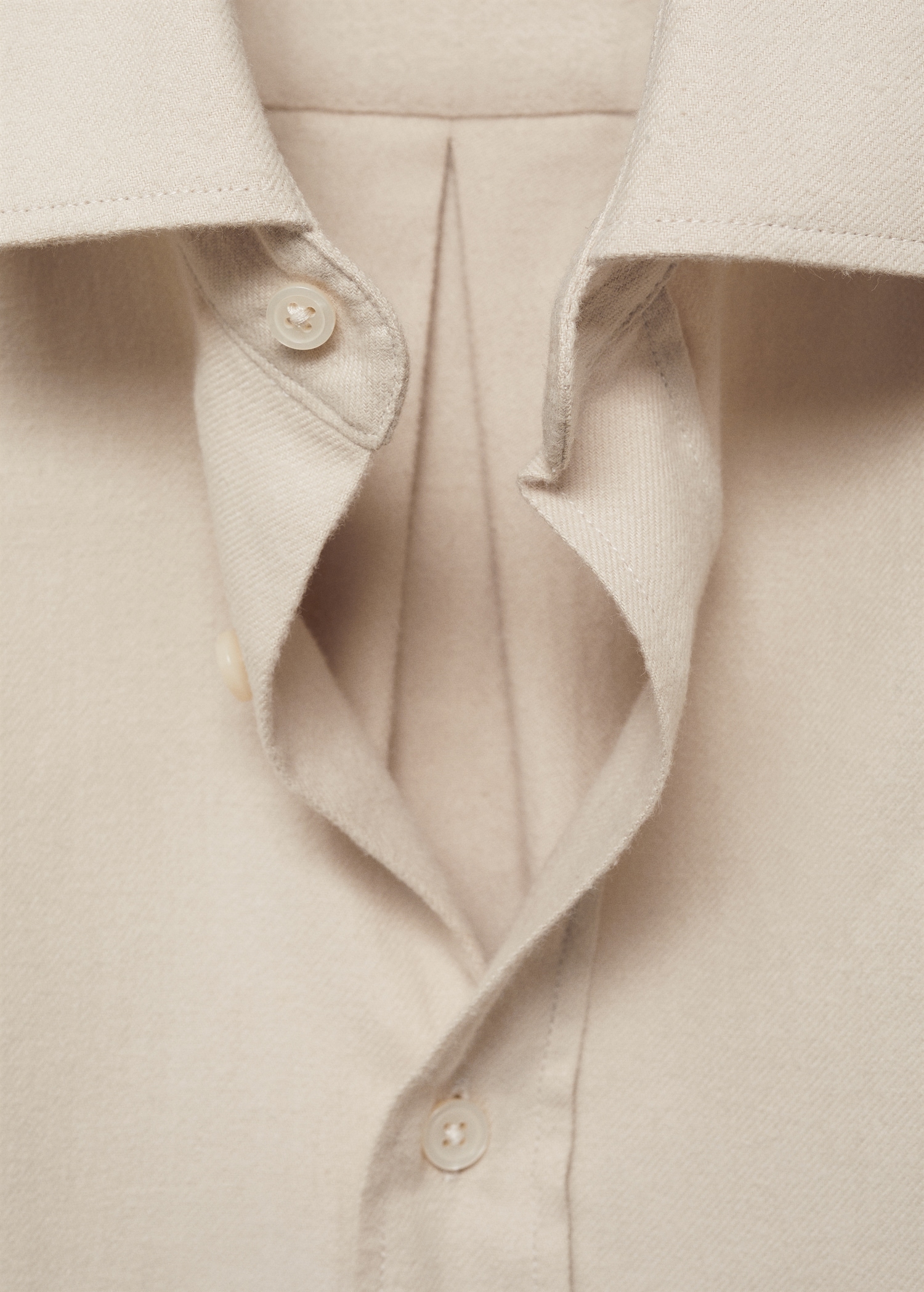 Regular-Fit-Hemd aus 100 % Baumwoll-Flanell - Detail des Artikels 8