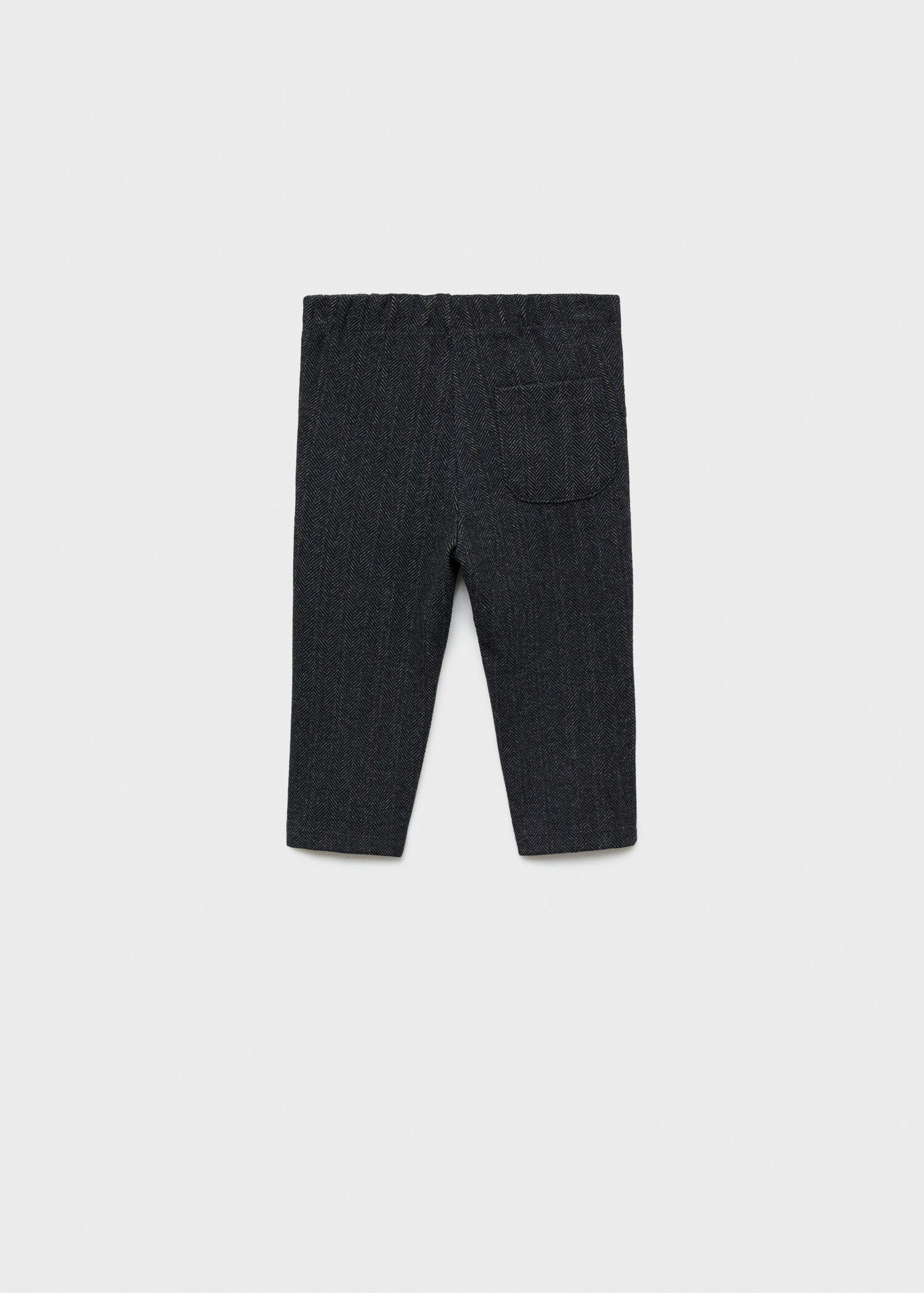 Pantalon droit à rayures - Verso de l’article