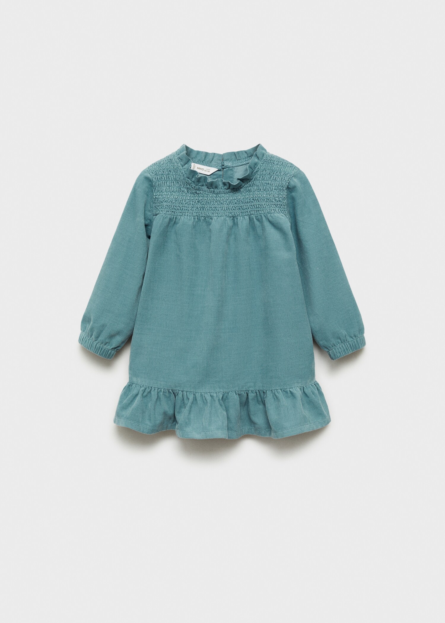 Robe velours milleraies volants - Article sans modèle