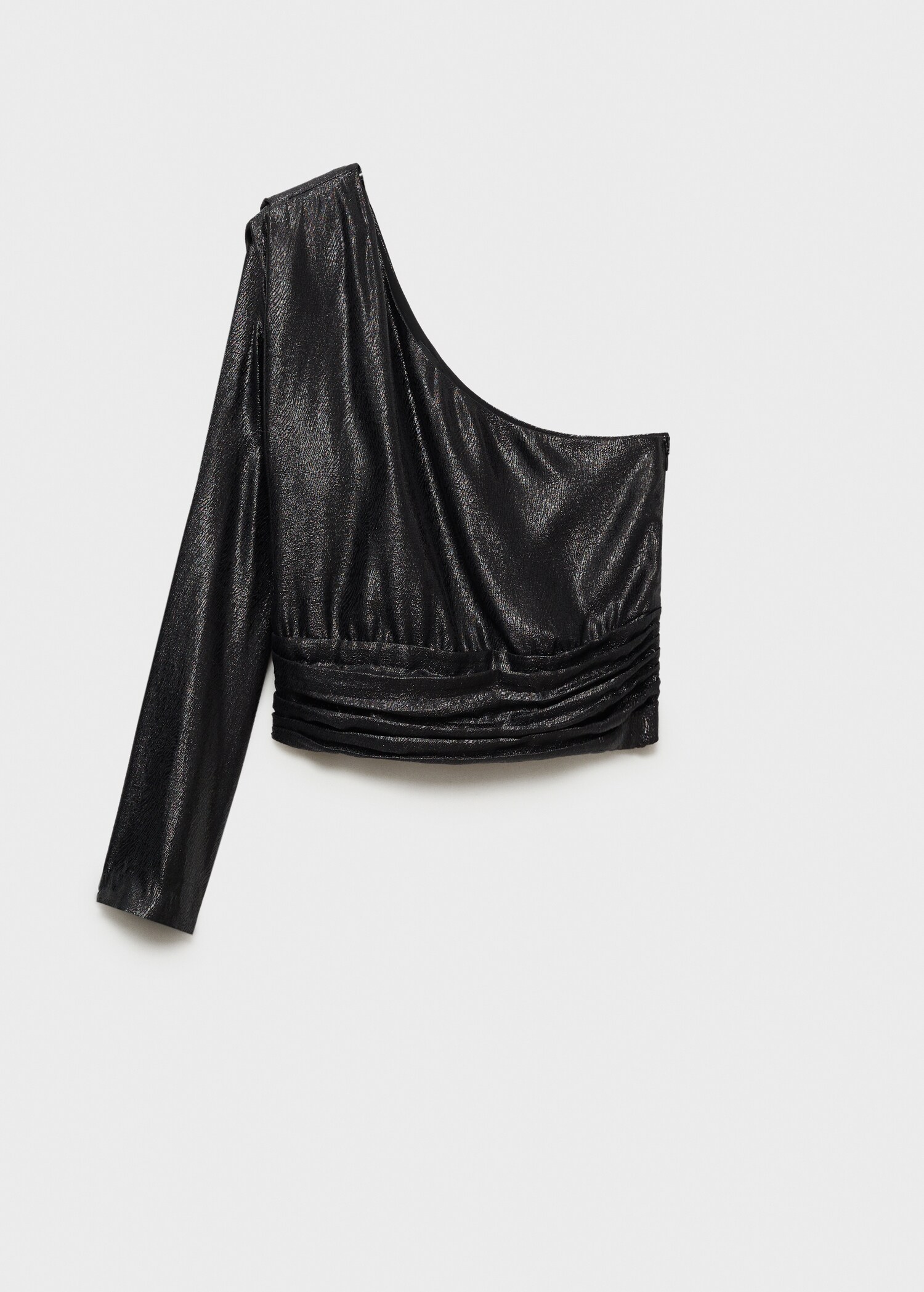 Asymmetrical puff sleeve blouse - Article without model