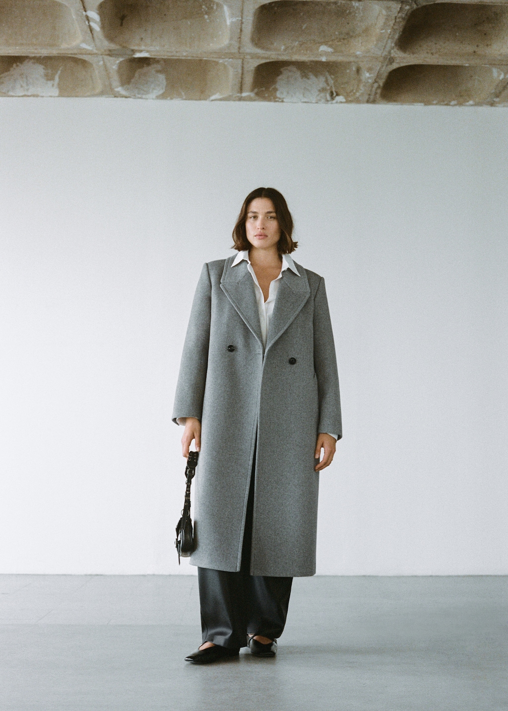Lapels wool coat