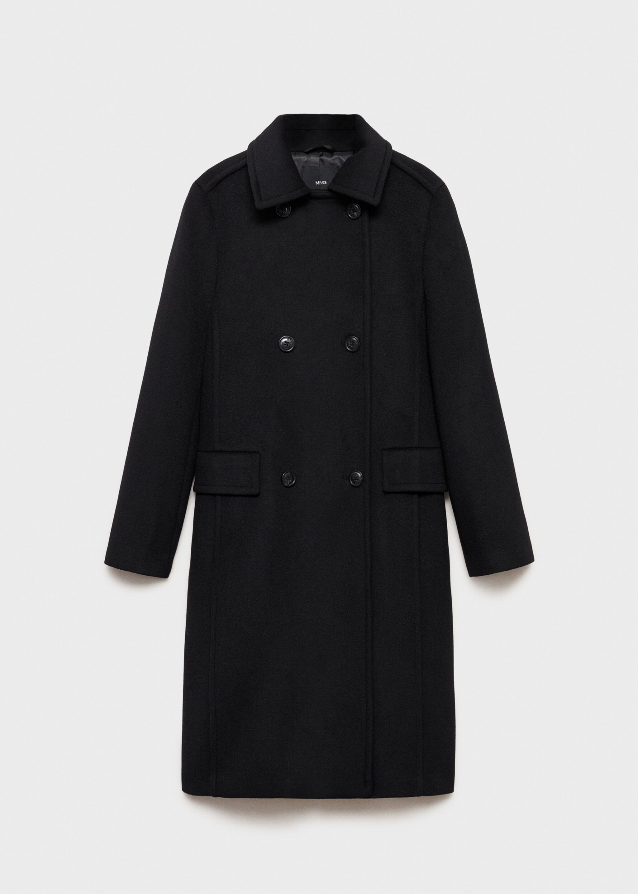 Double-breasted wool blend coat - Article without model