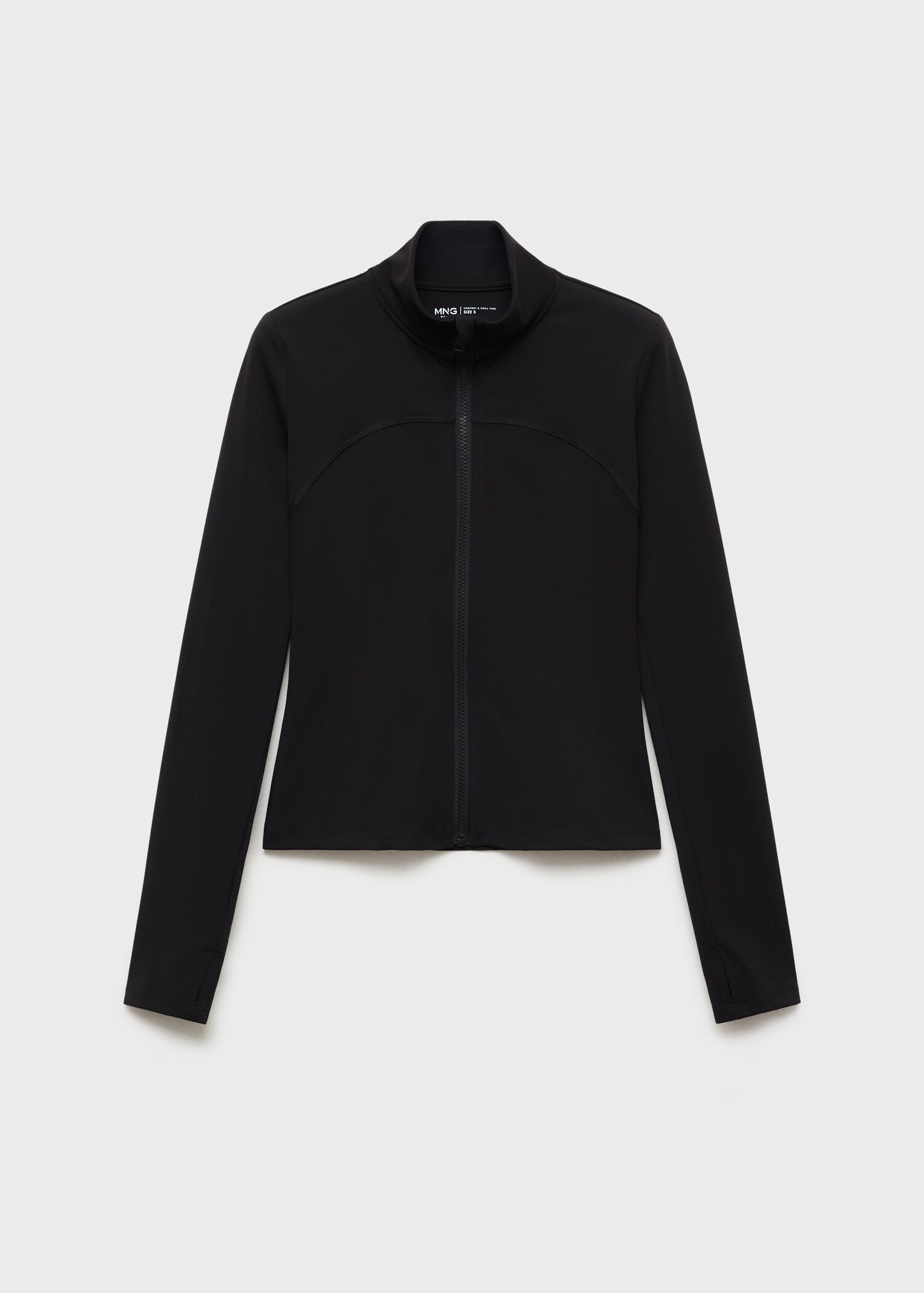 Sports sweatshirt with zip - Article without model