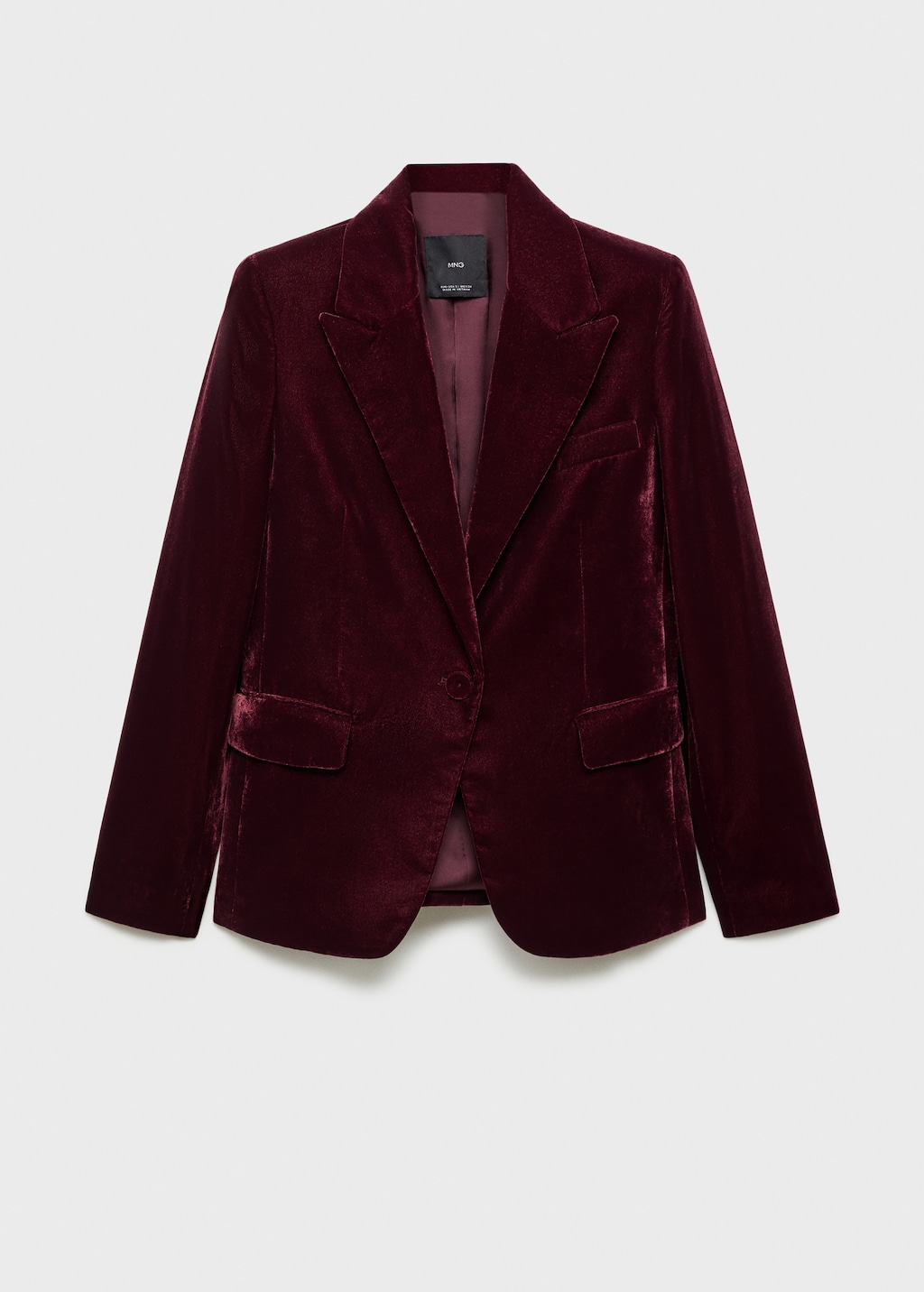 Mango black velvet blazer outlet