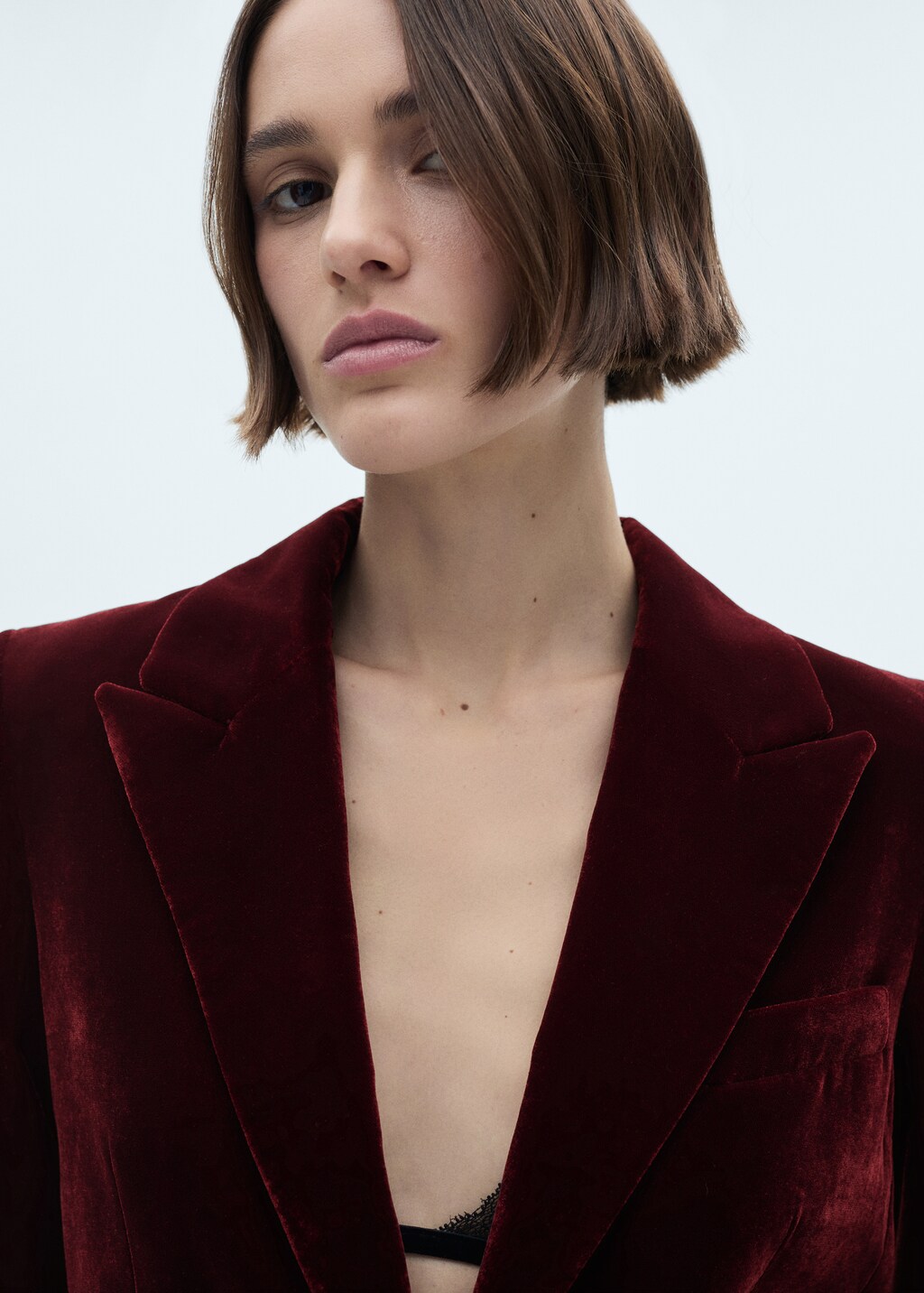 Burgundy velvet coat sale