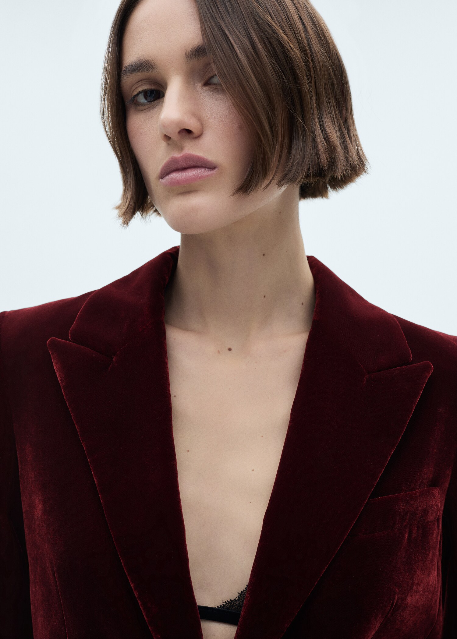Blazer terciopelo estructurado - Detalle del artículo 1