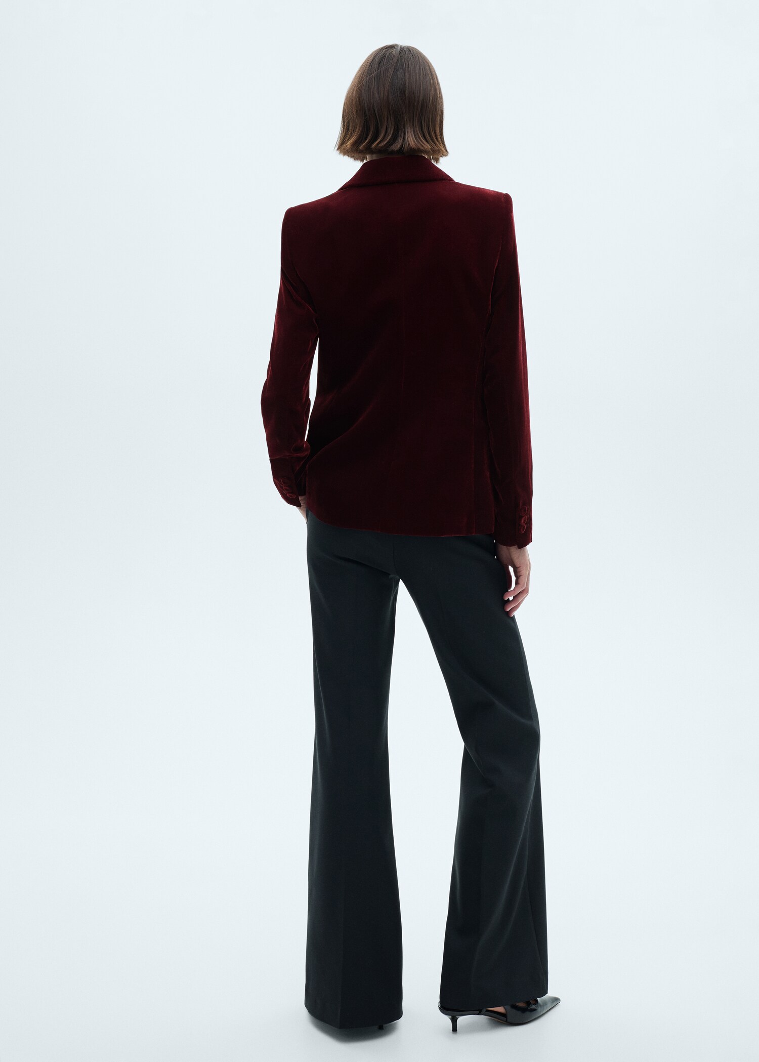 Blazer terciopelo estructurado - Reverso del artículo