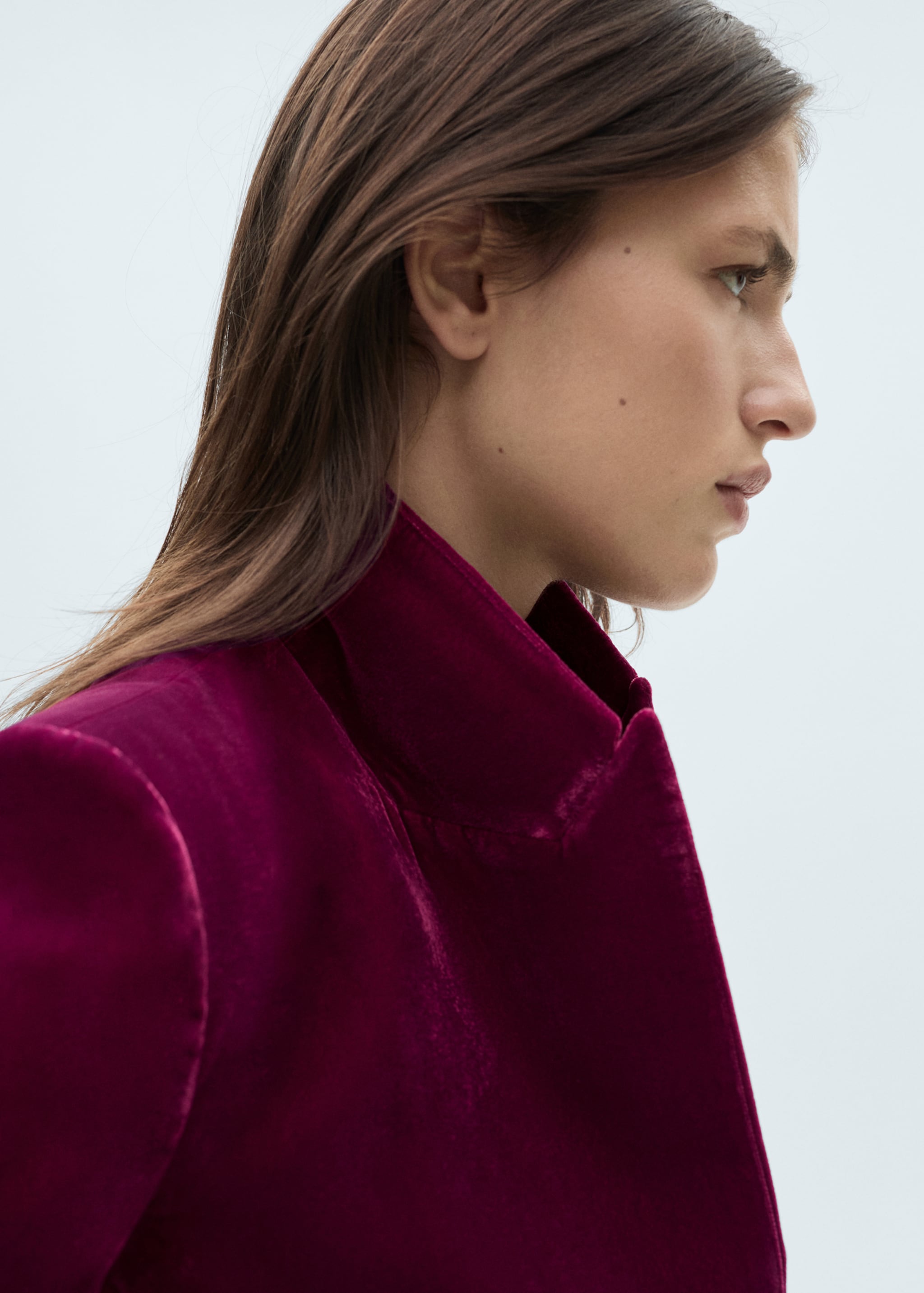 Structured velvet jacket - Details of the article 1