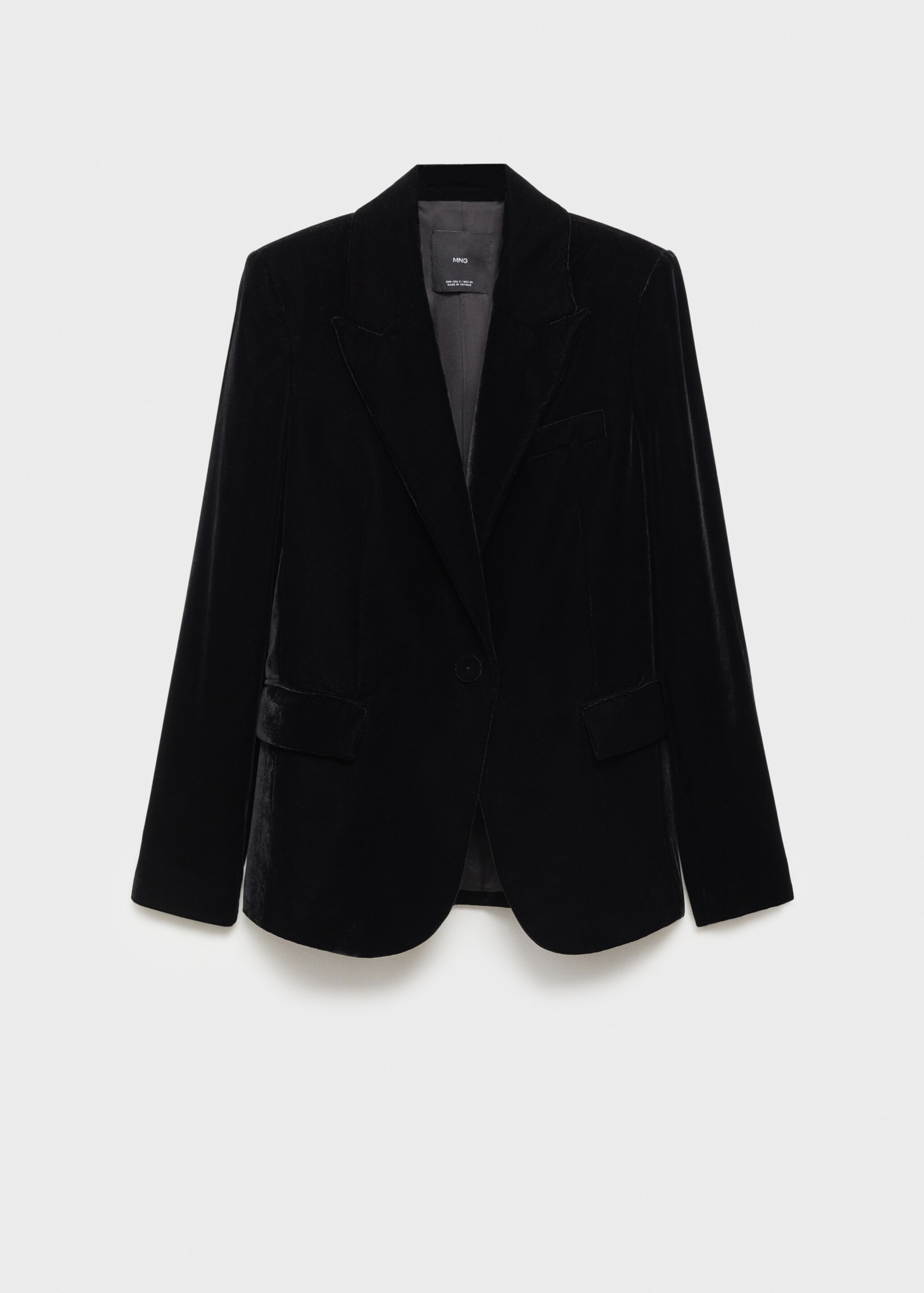 Structured velvet jacket - Article without model