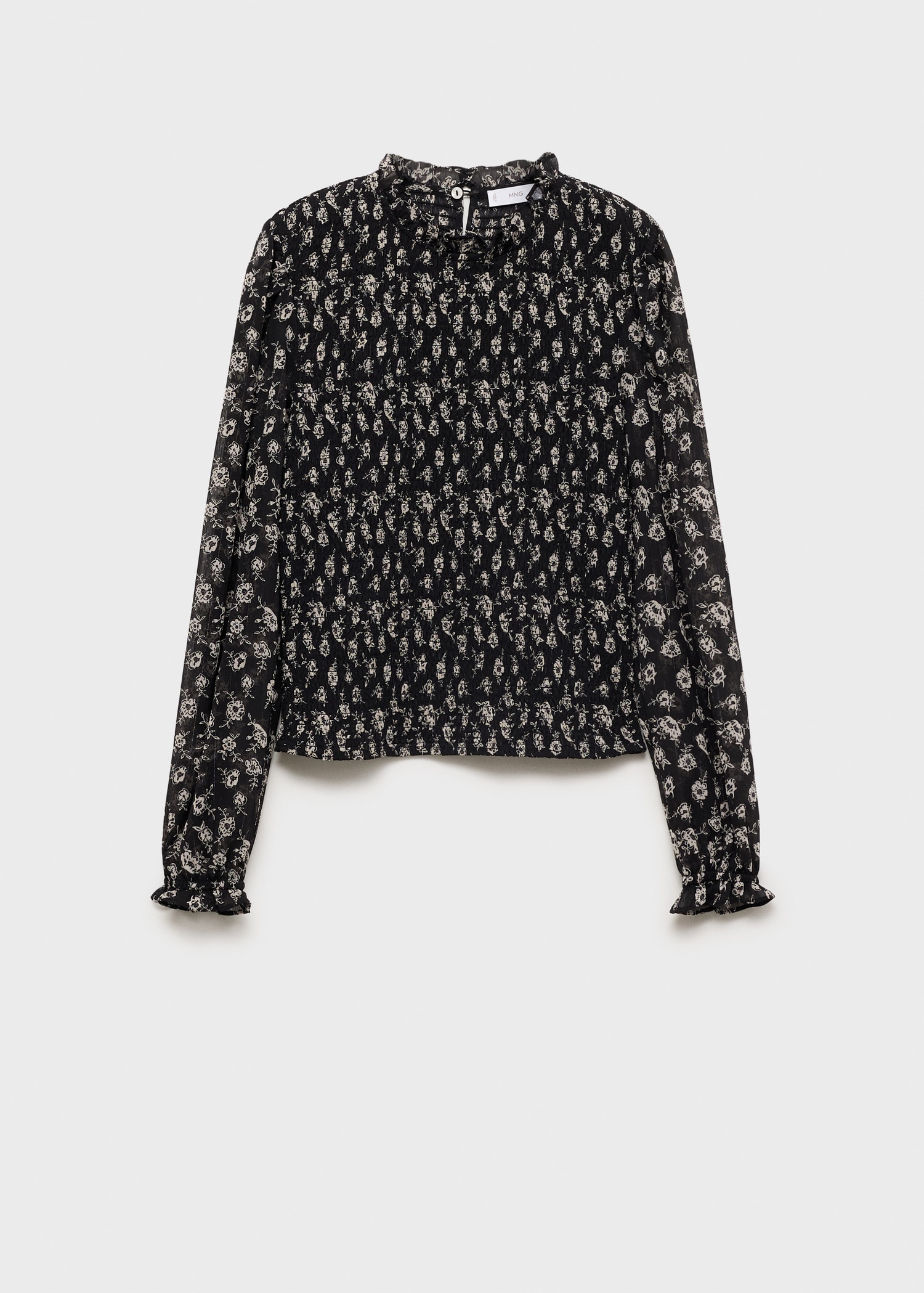 Floral gathered blouse - Article without model