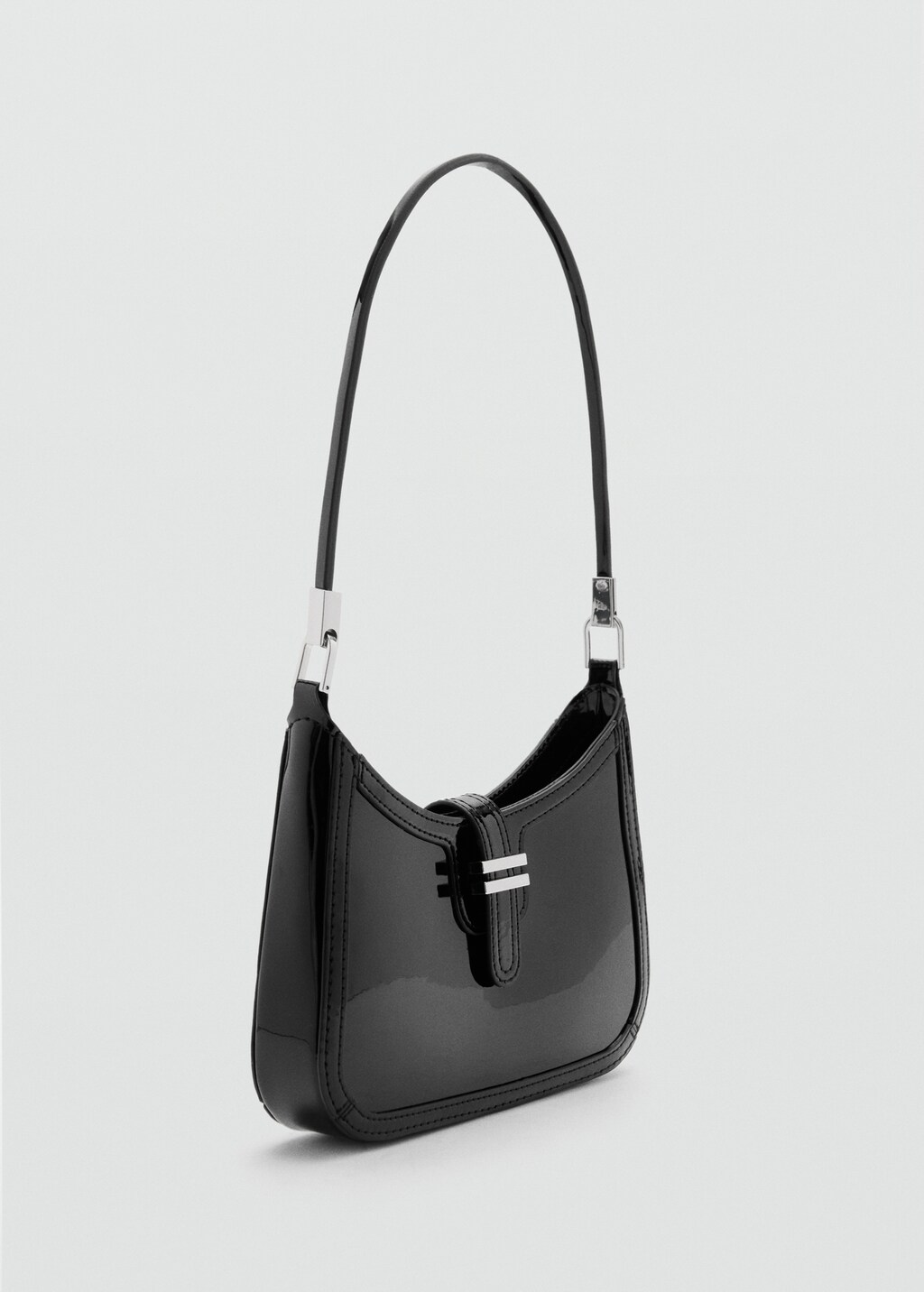 Black patent leather bags sale
