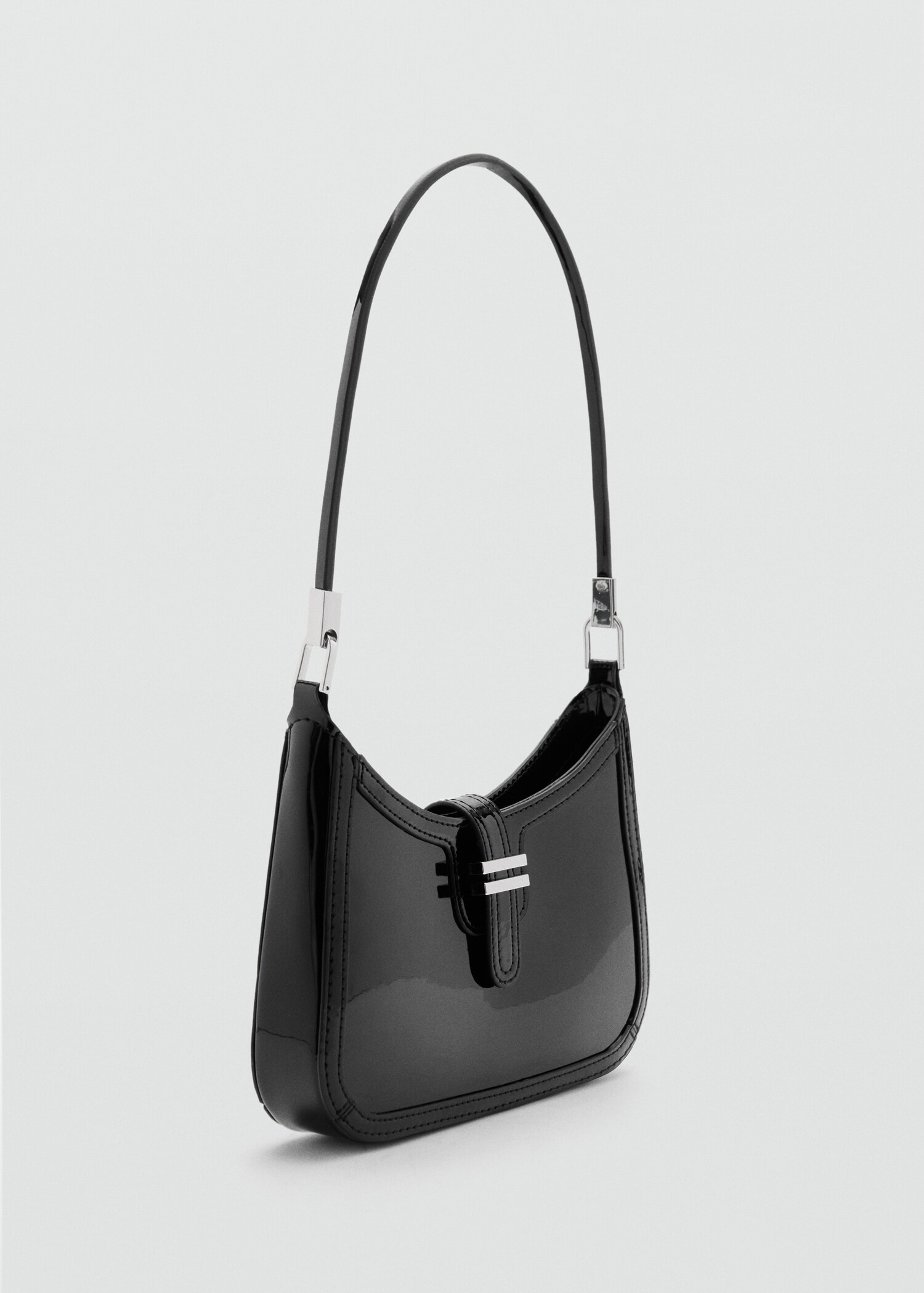 Patent Leather effect Shoulder Bag Women MANGO USA patent-leather-effect-shoulder-bag-women-mango-usa