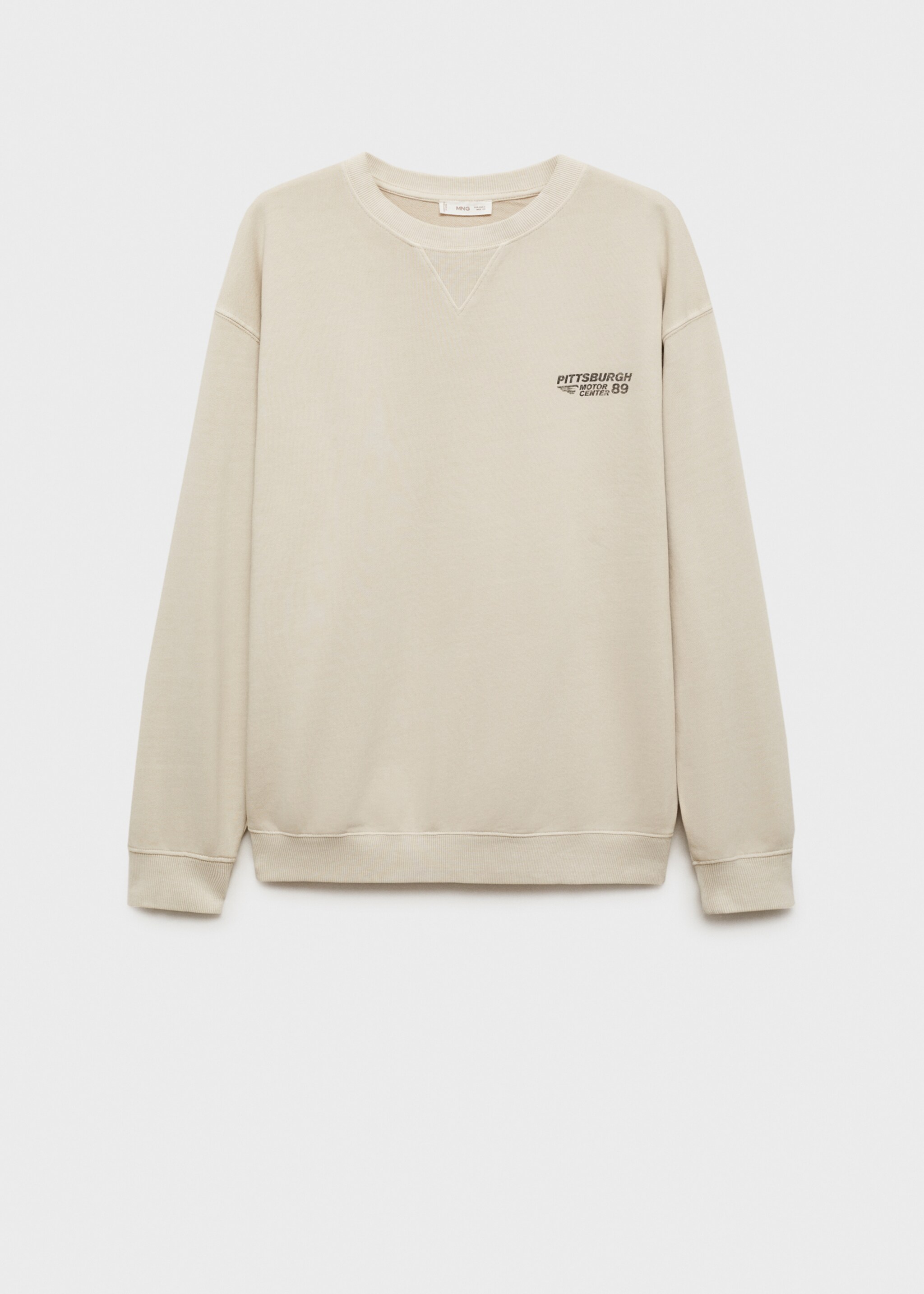 Sweater message imprimé - Article sans modèle, Gris clair/pastel. Ref: 77088280-00.