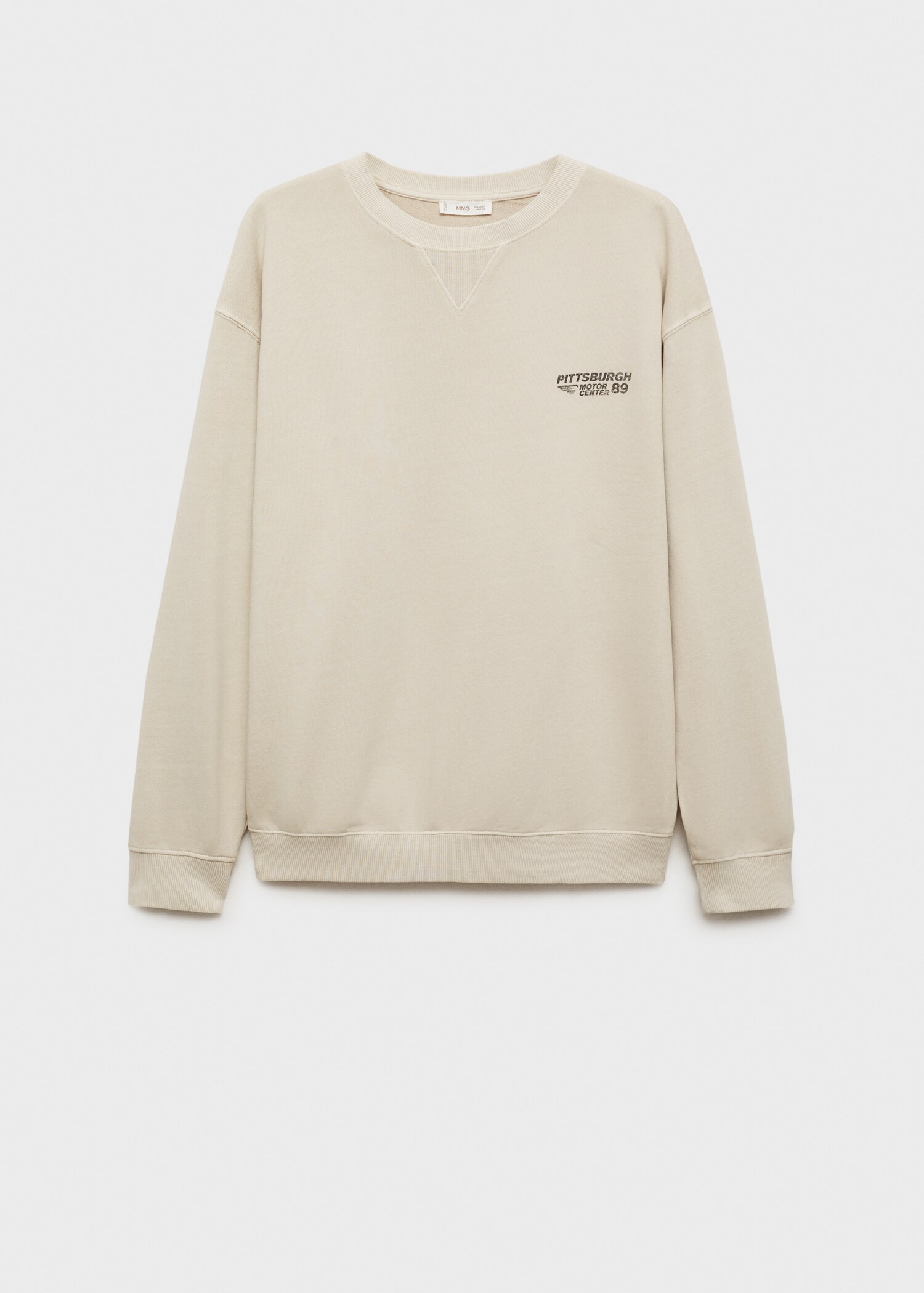 Printed message sweatshirt - Article without model