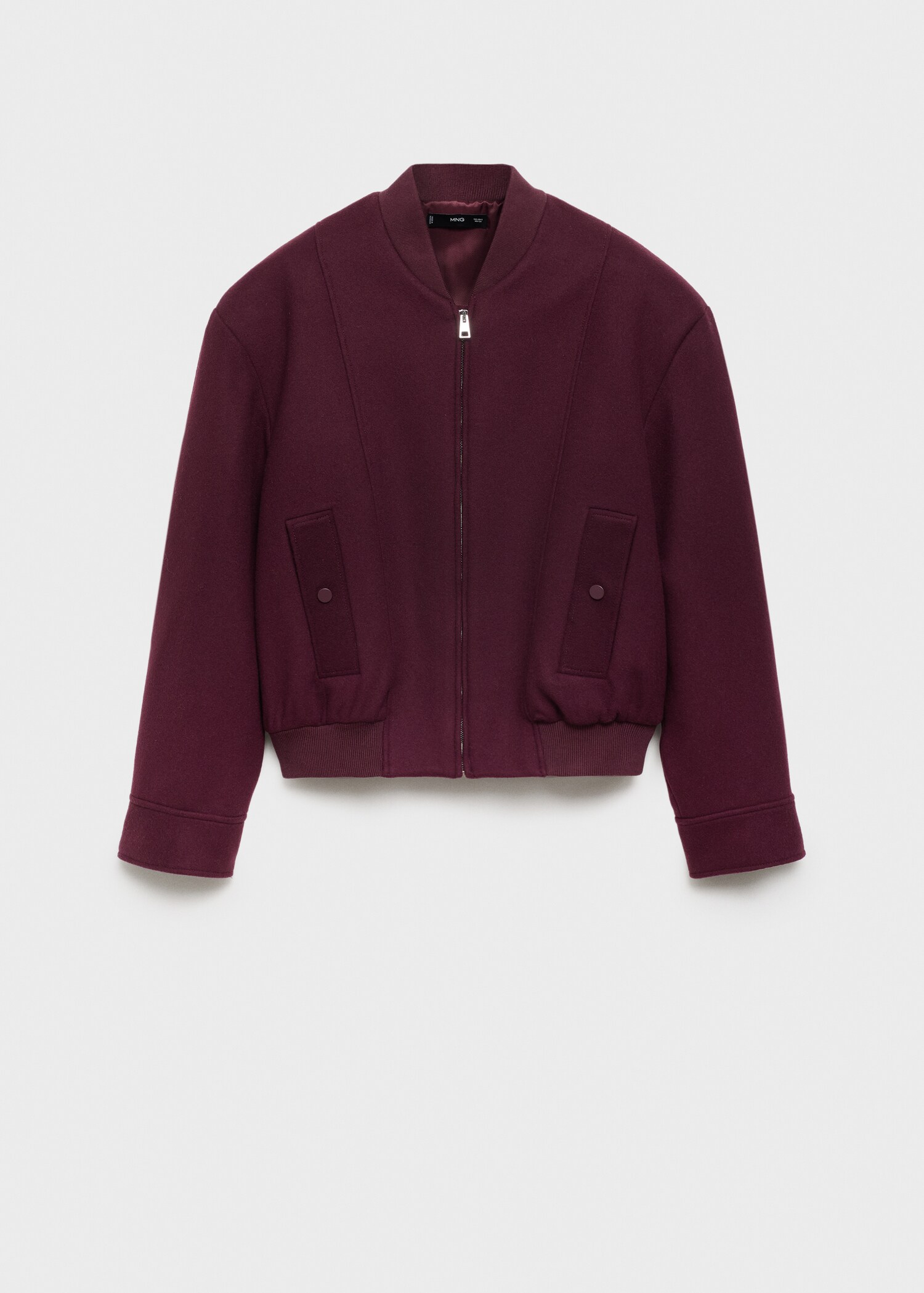 Wool bomber jacket with pockets - Article without model