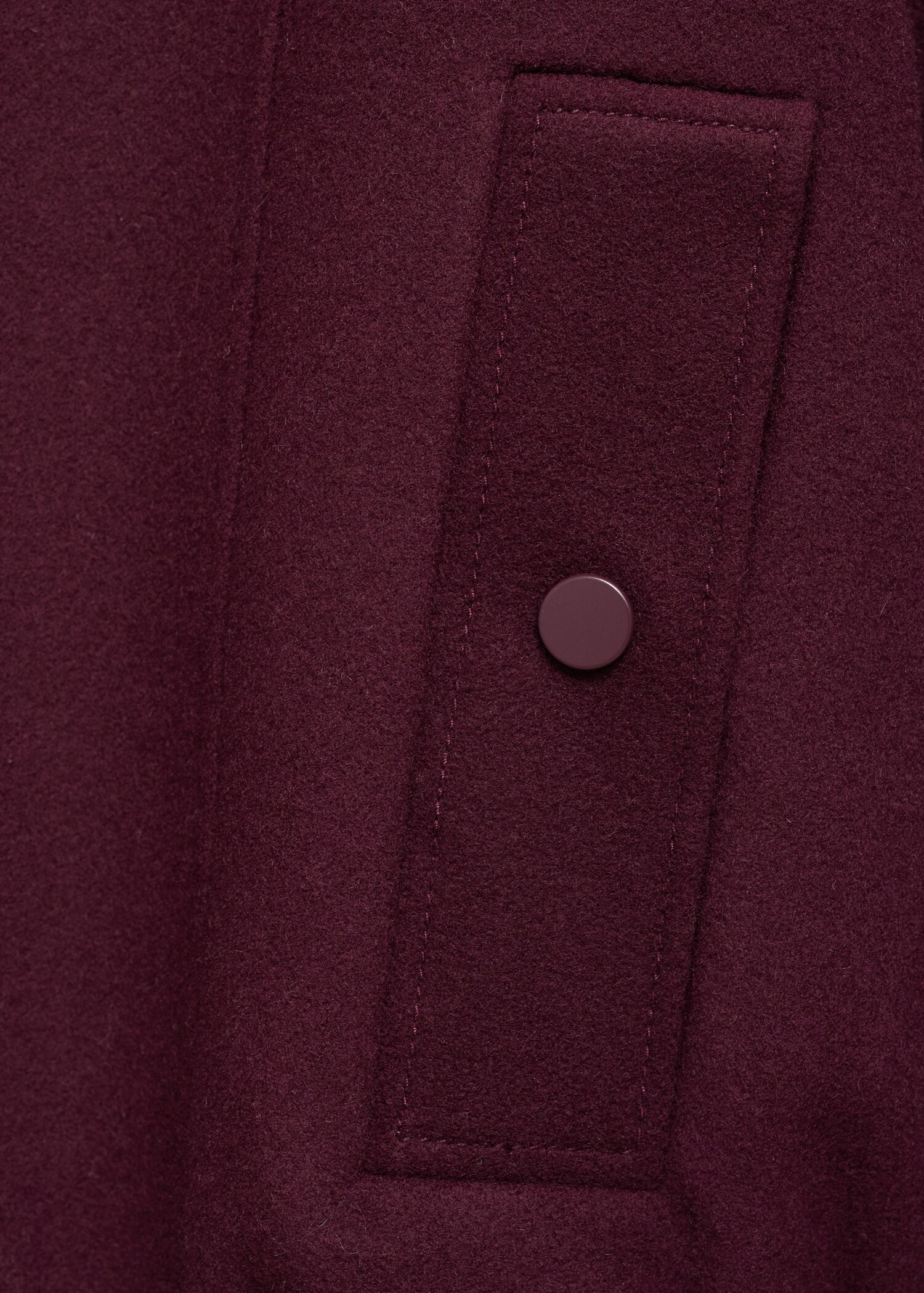 Wool bomber jacket with pockets - Details of the article 0