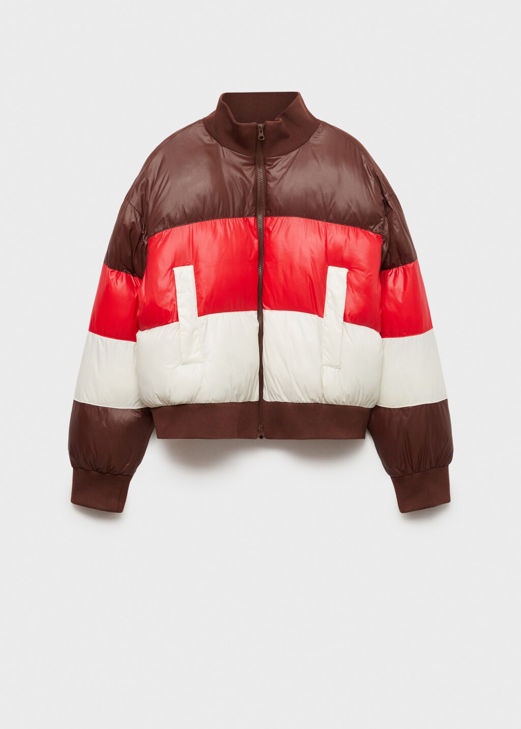 Mango Tricolor  quilted jacket